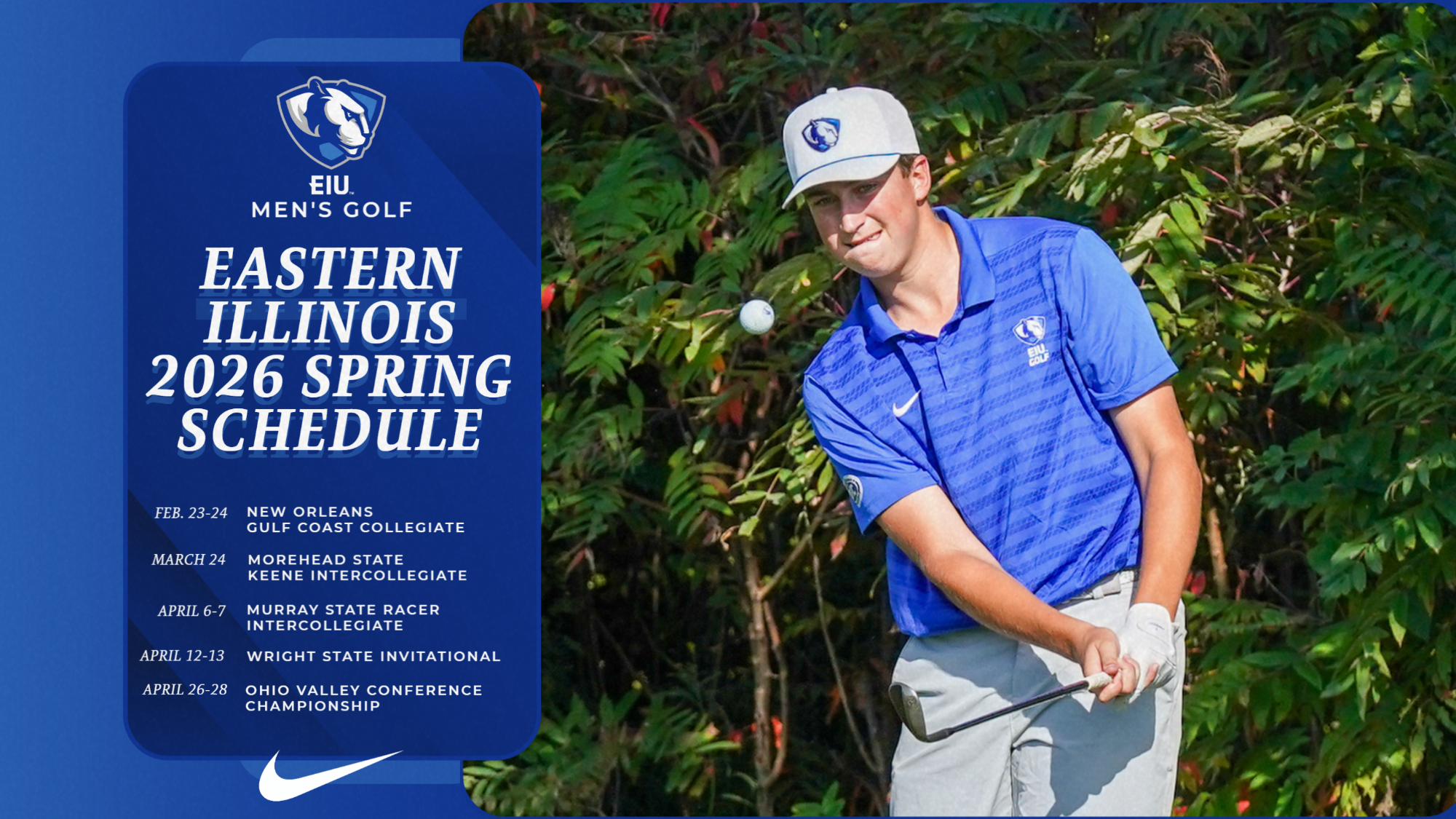 2026 EIU Men's Golf Schedule