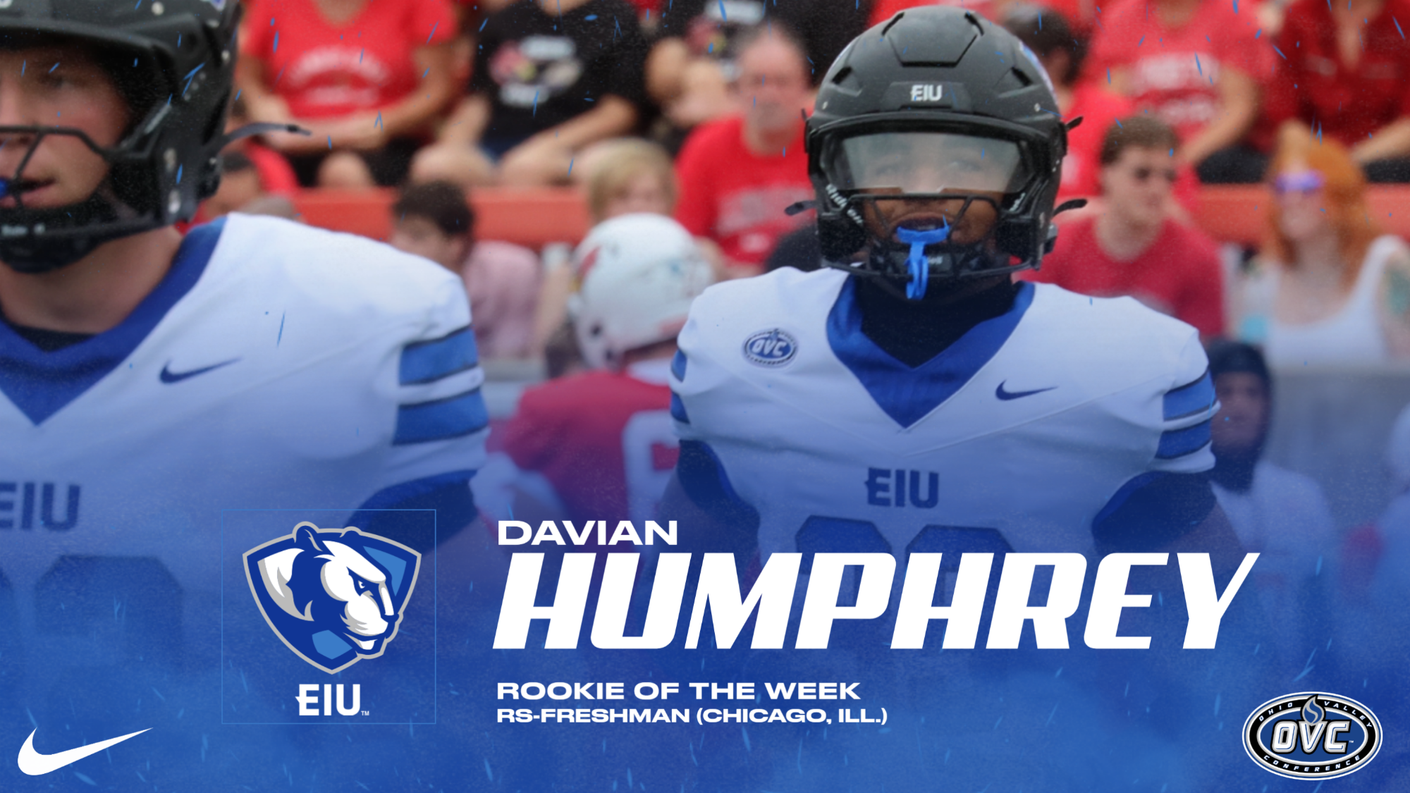 Davian Humphrey Named OVC Rookie Of The Week