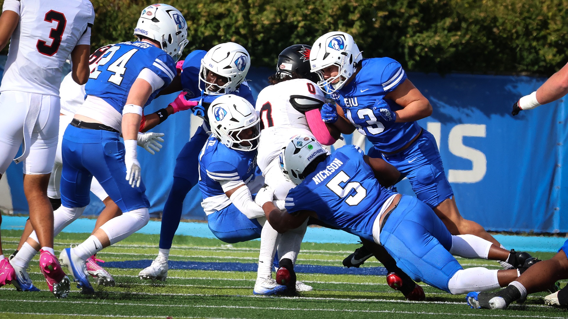 EIU Defense big play vs SEMO in 1st half of homecoming