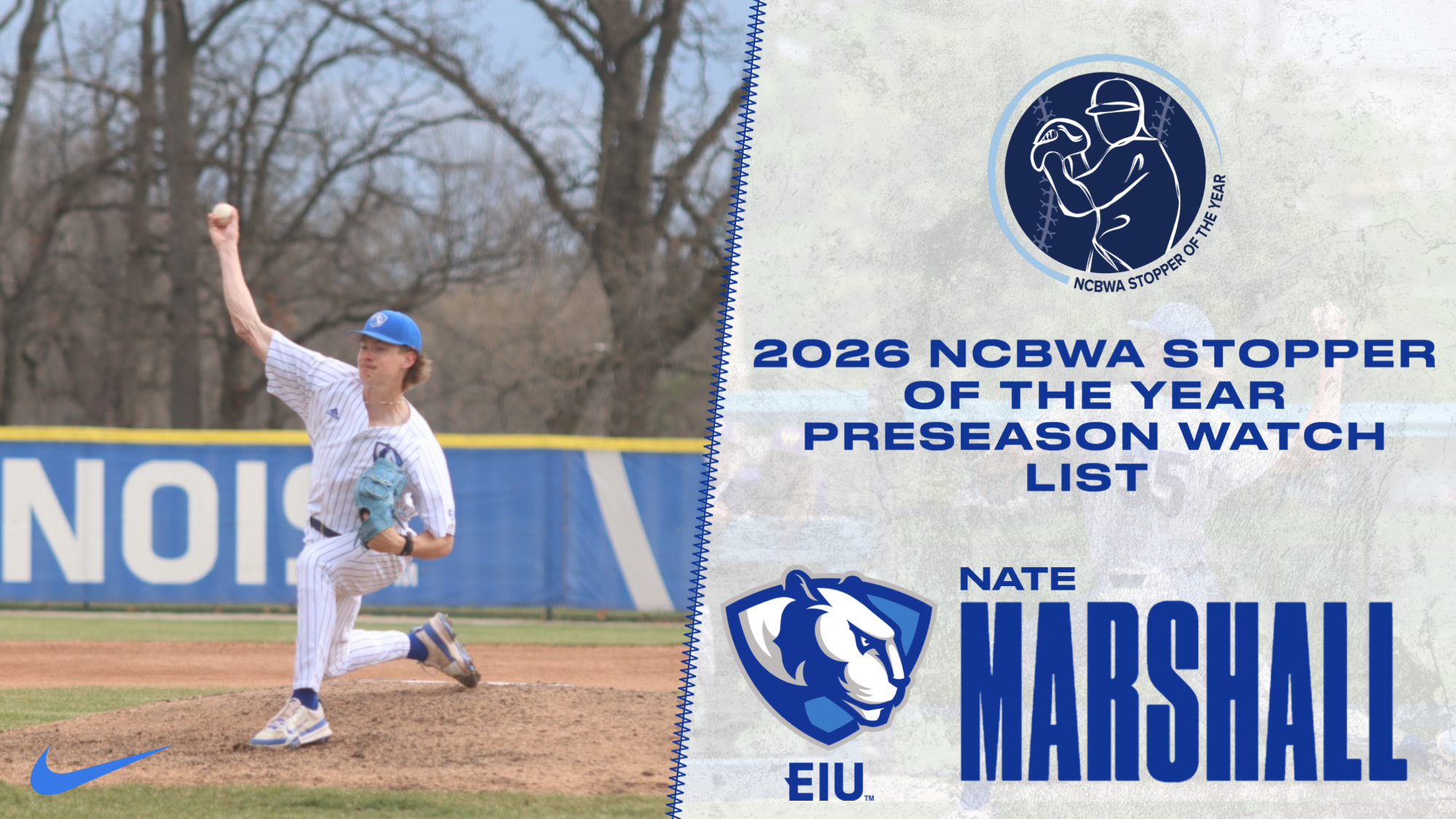 Nate Marshall Selected to NCBWA Stopper of the Year Watch List 