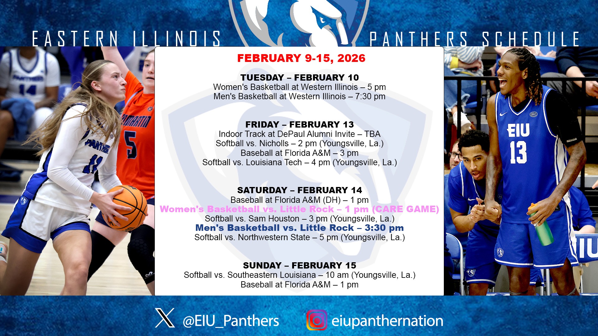 This Week EIU Athletics - Feb. 9 - 15, 2026