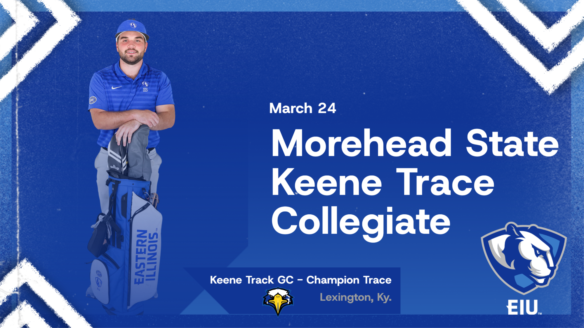 EIU men's golf plays at Morehead State keene trace collegiate - cole jaworski pictured