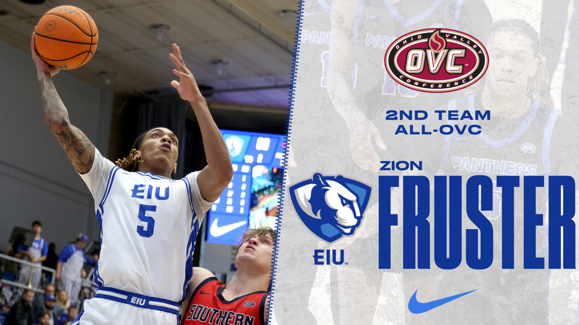 Zion Fruster named second team All-OVC for 2025-26 season