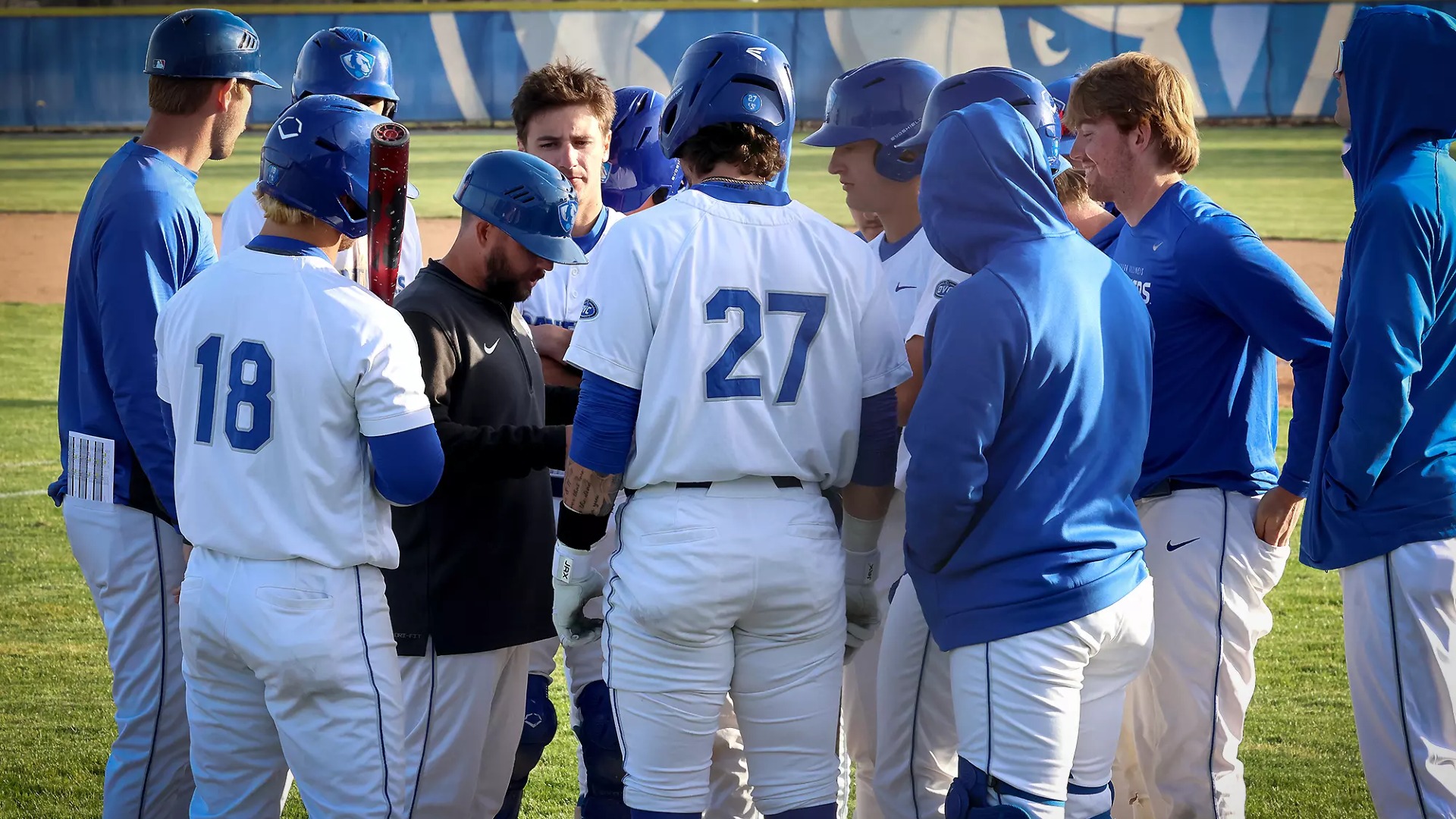 Team Huddle EIU Baseball 