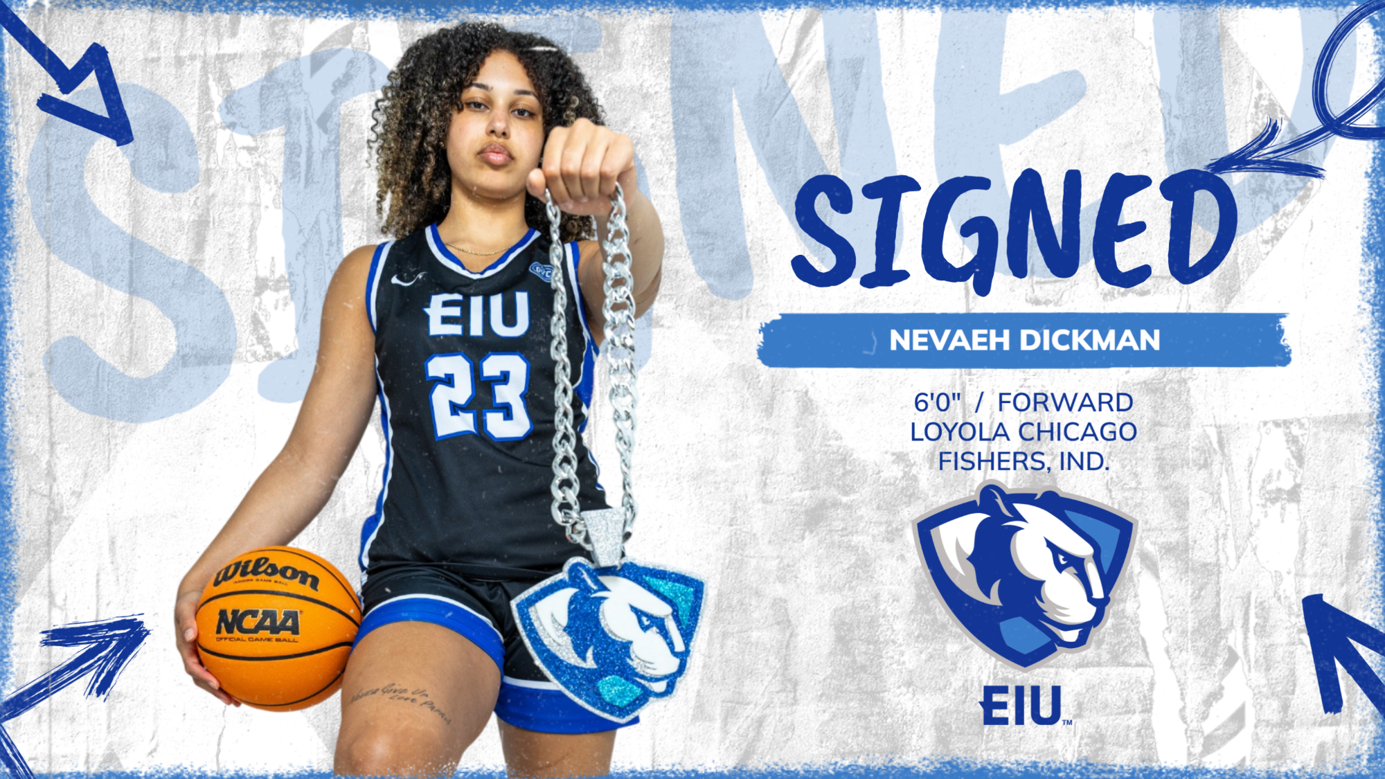 EIU signs forward Nevaeh Dickman from Loyola Chicago