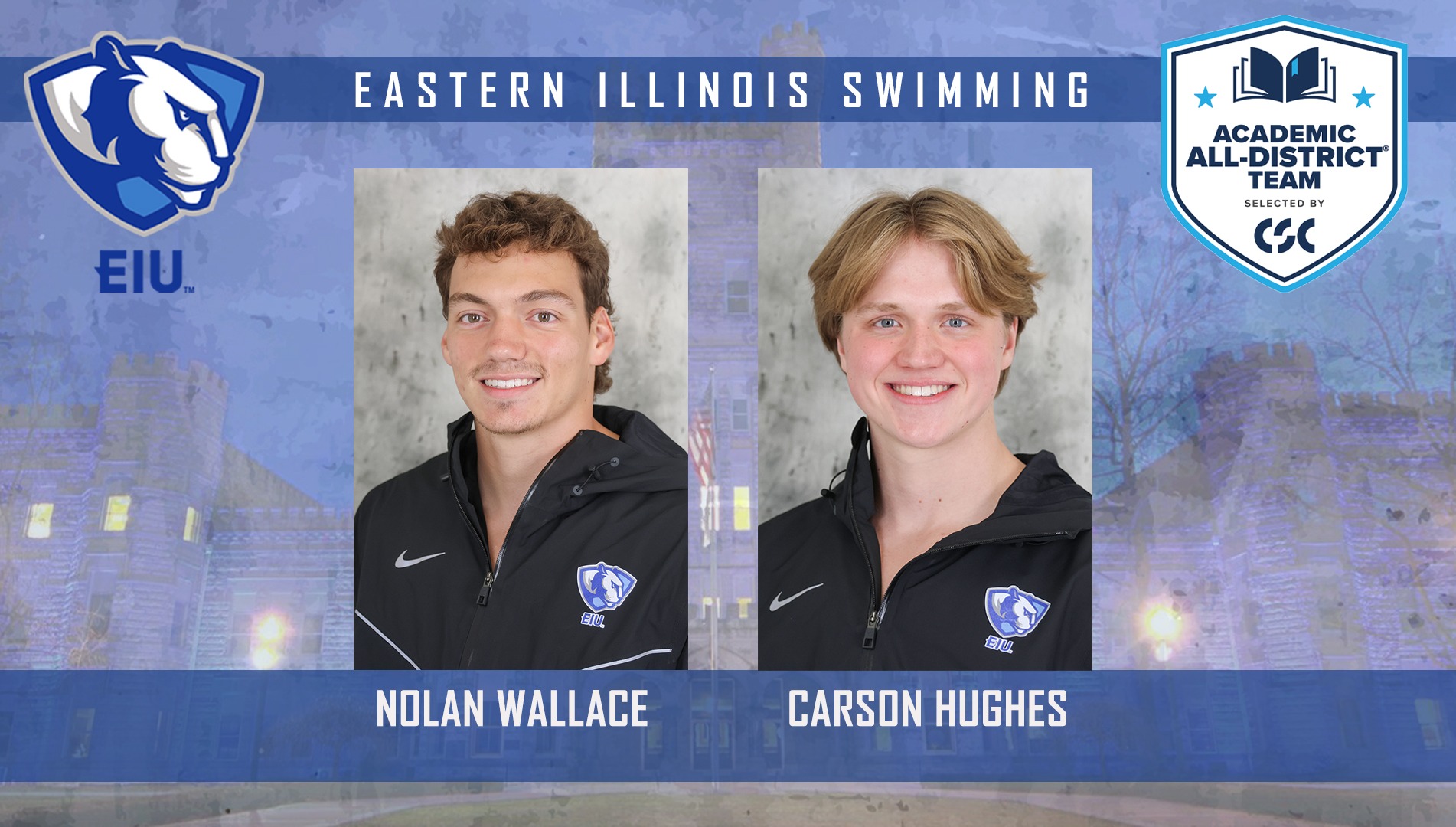 Nolan Wallace and Carson Hughes earn CSC All-Academic Honors