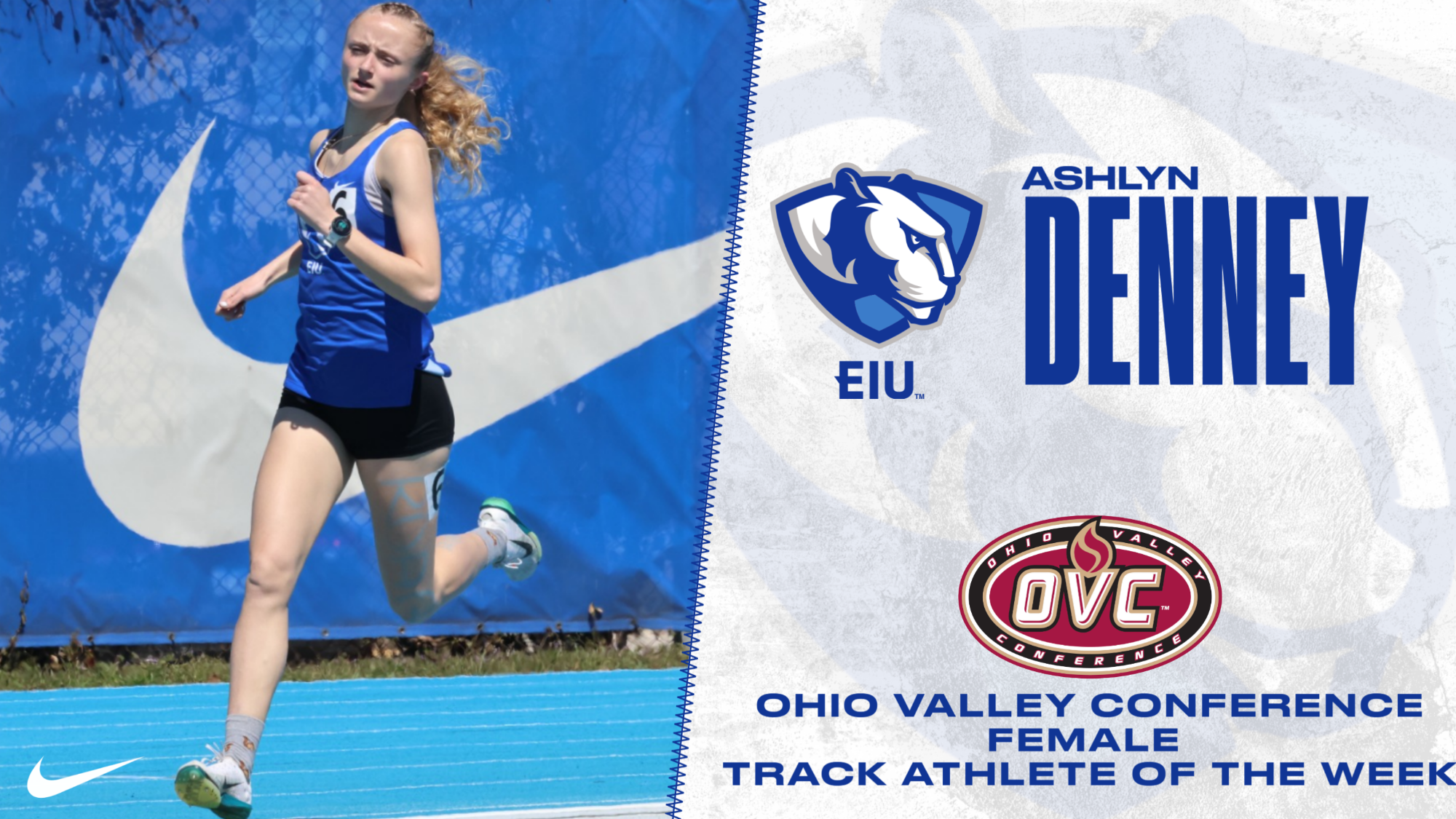 Ashlyn Denney named OVC Female Track Athlete of the Week