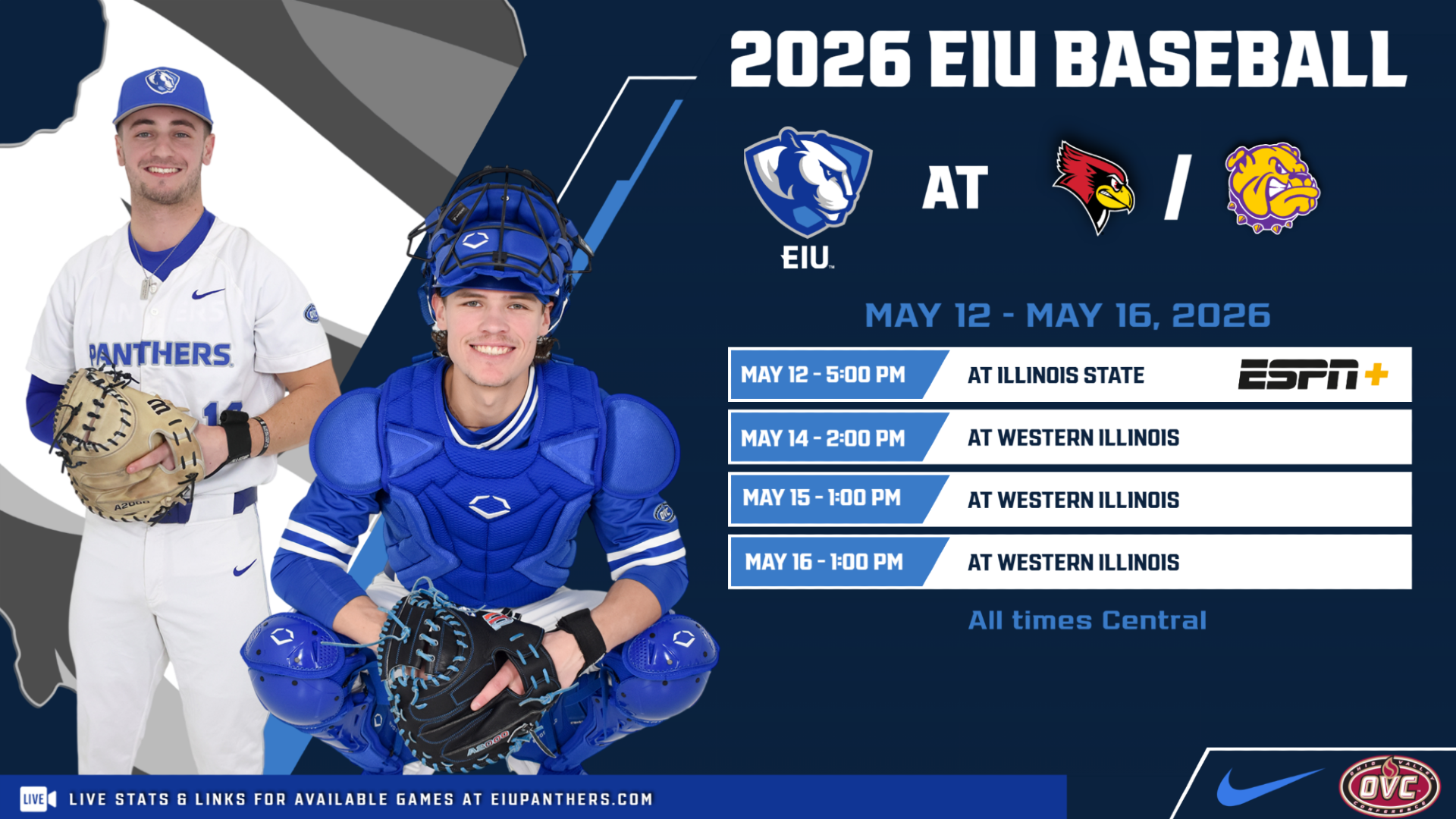 EIU Baseball Preview vs. Il State & Western Illinois 
