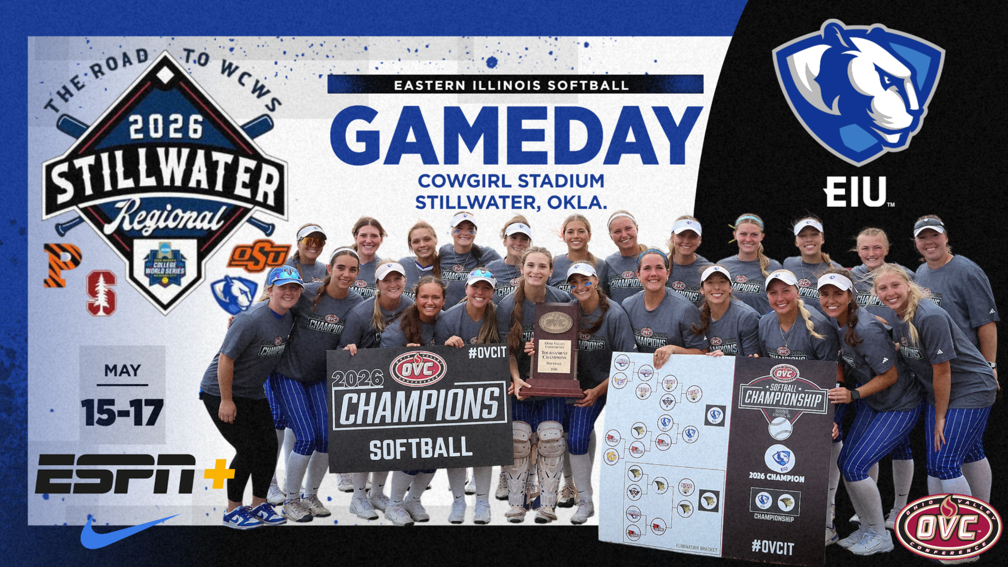 EIU Softball set for Stillwater Regional - 