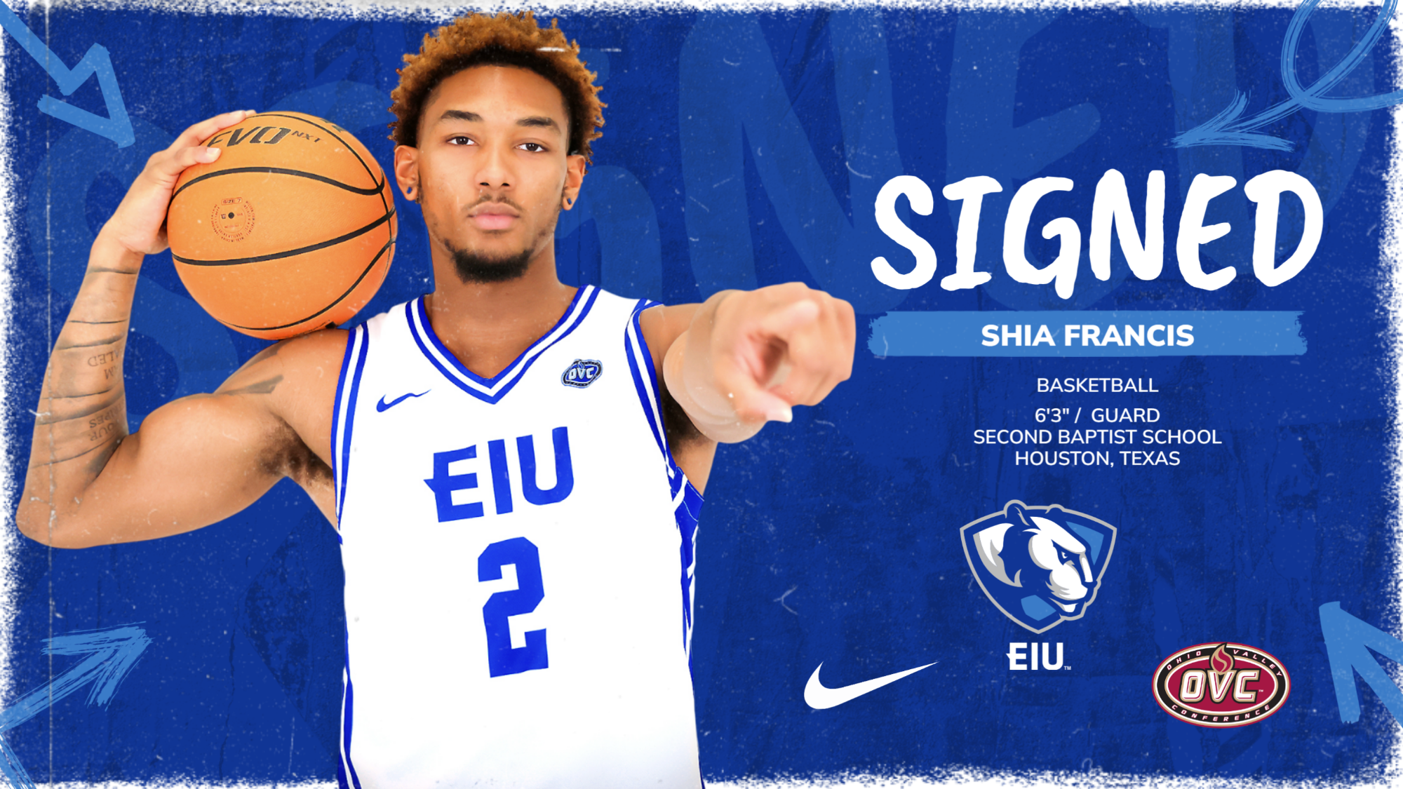 Shia Francis signs with EIU men's basketball for 2026-27 season