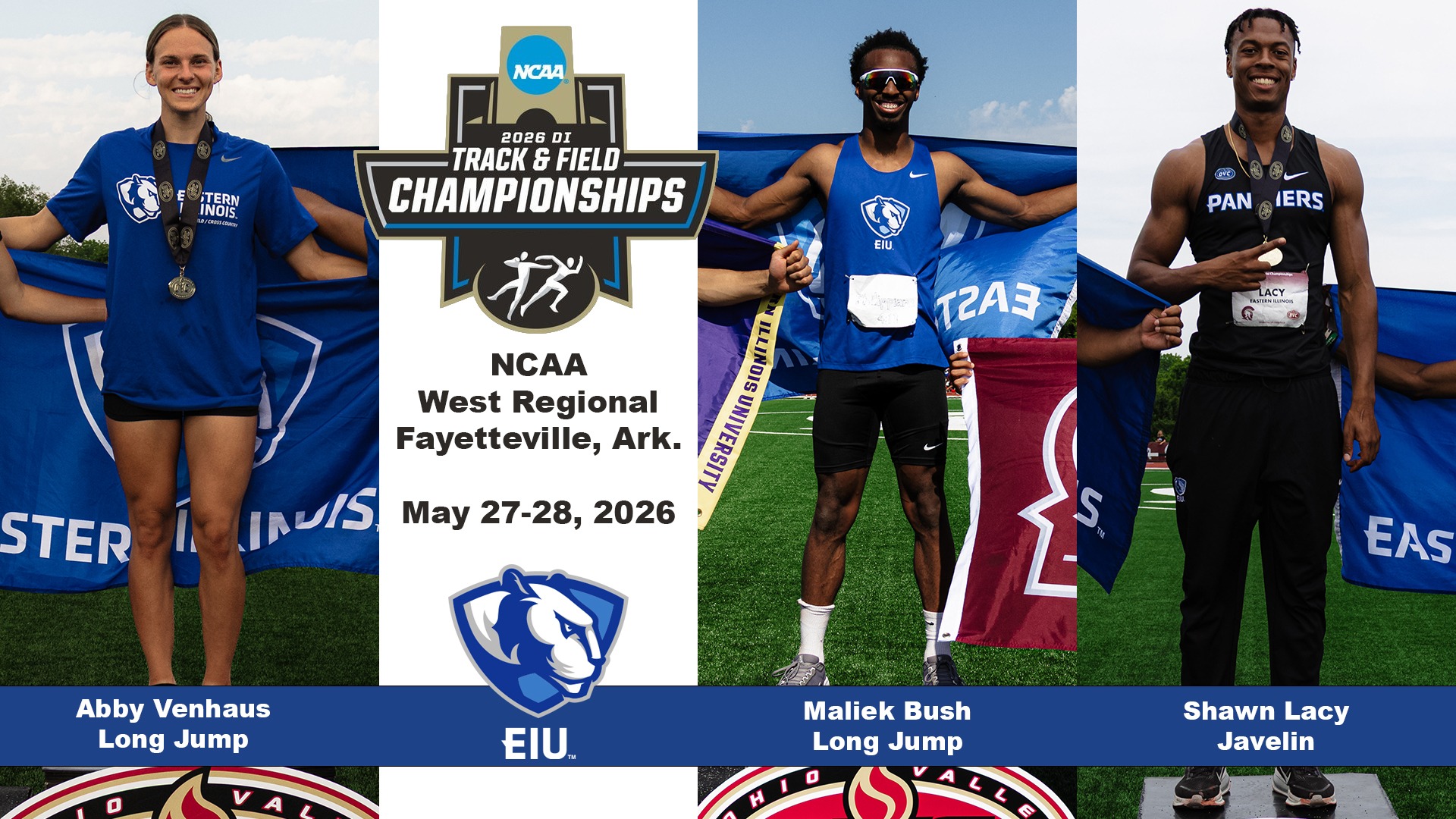 EIU Track and Field Advances three athletes to NCAA West Regional in 2026