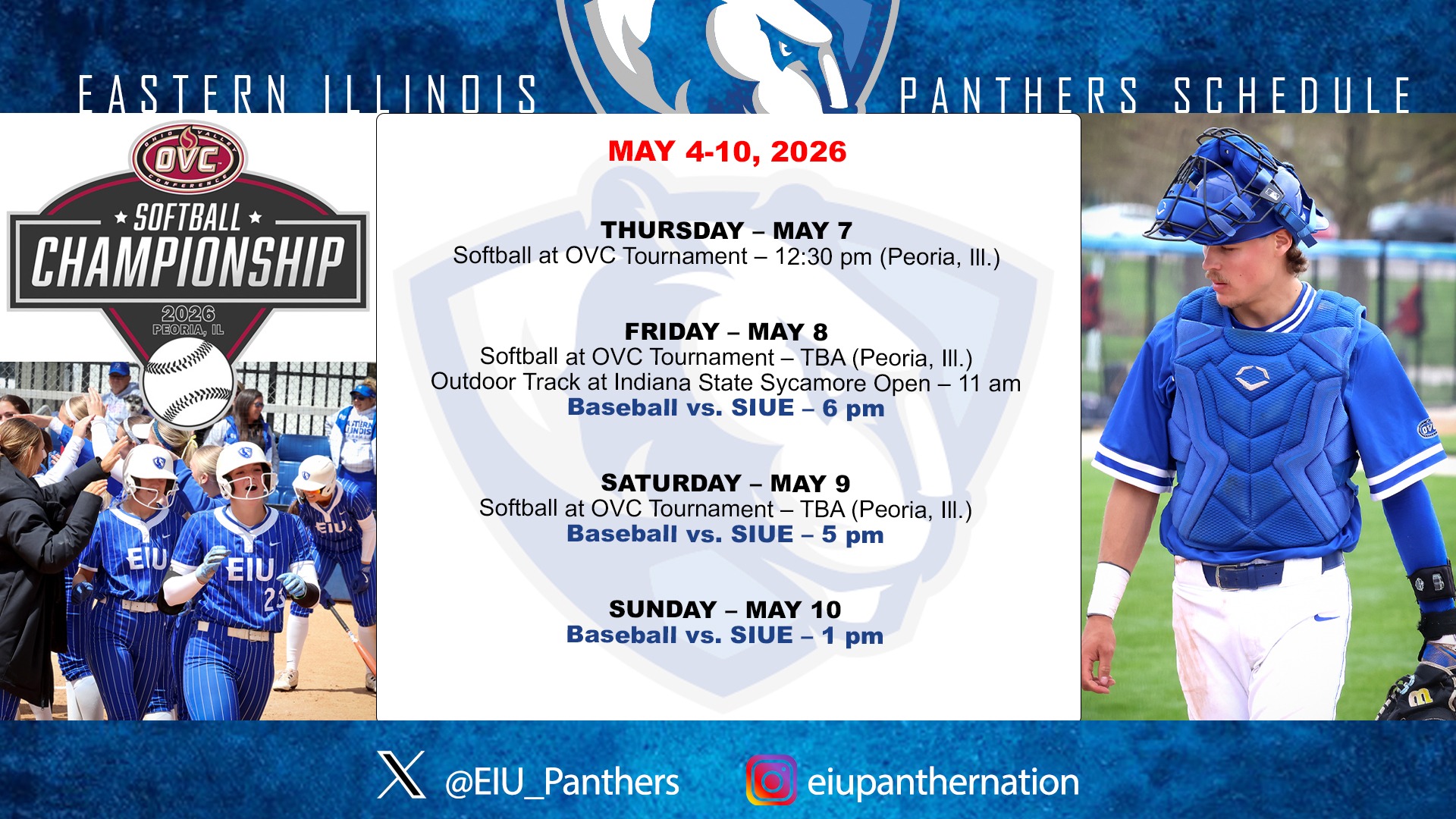 This Week in EIU Athletics - May 4-10, 2026