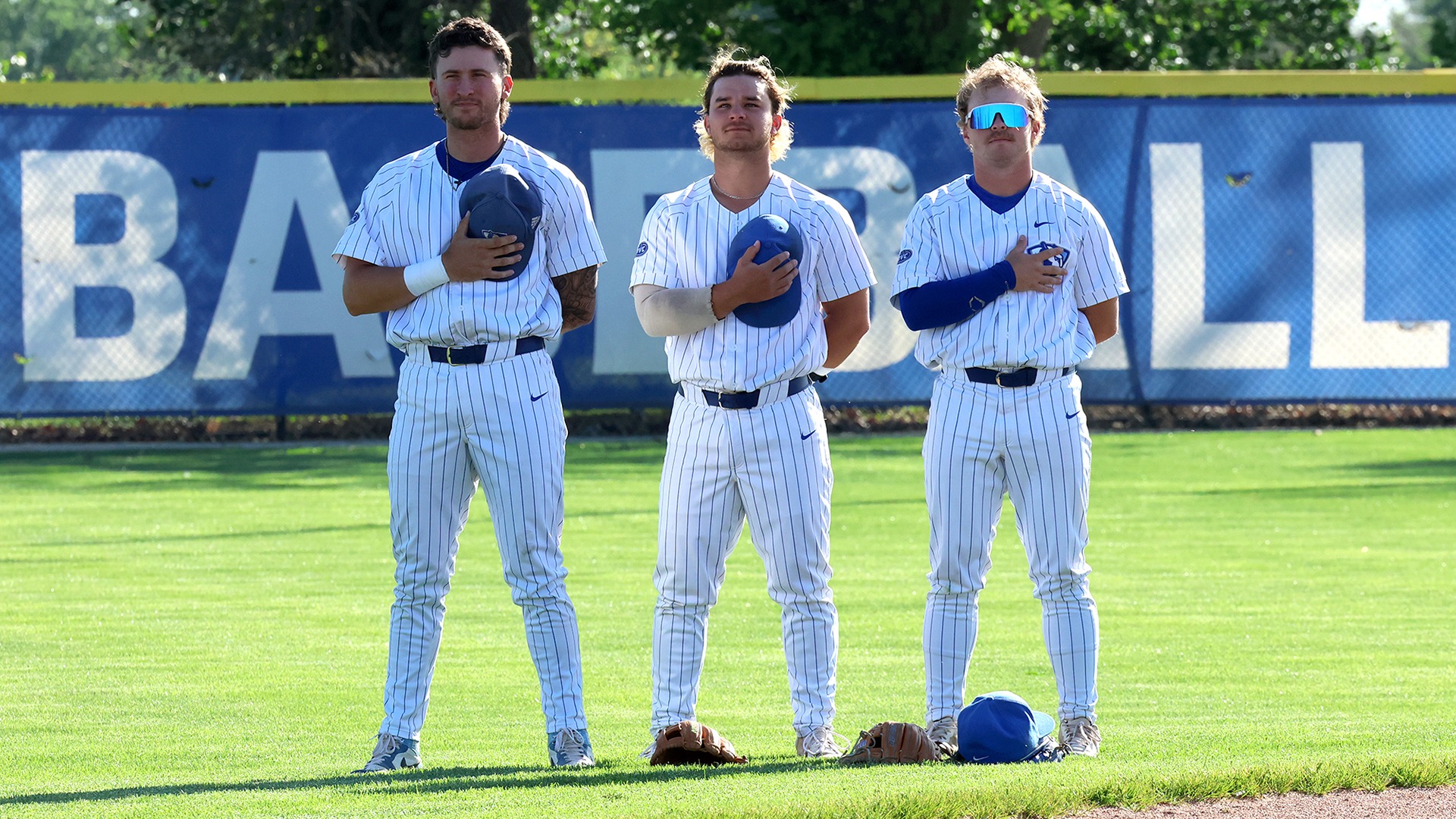 baseball infield national anthem vs butler - 2026