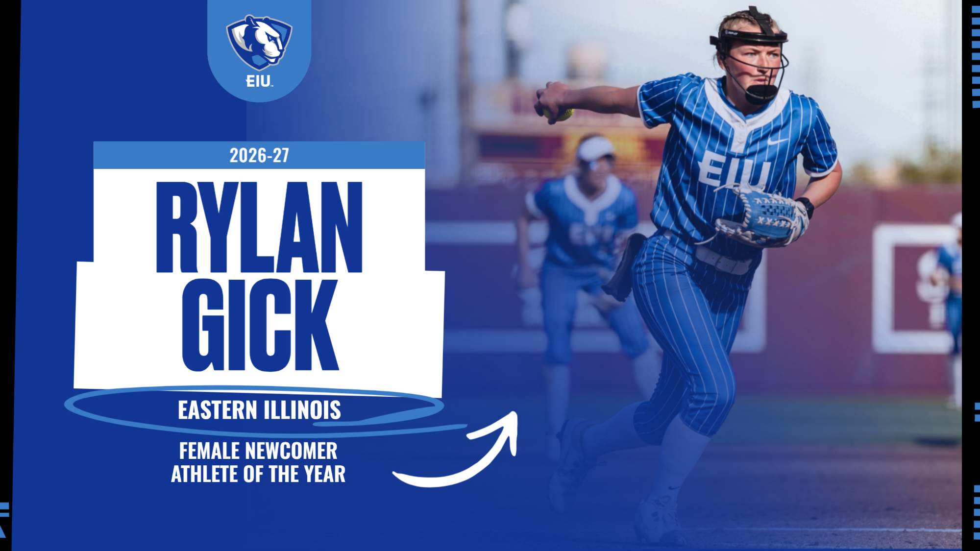 Rylan Gick named EIU Female Newcomer Athlete of the Year for 2026-27