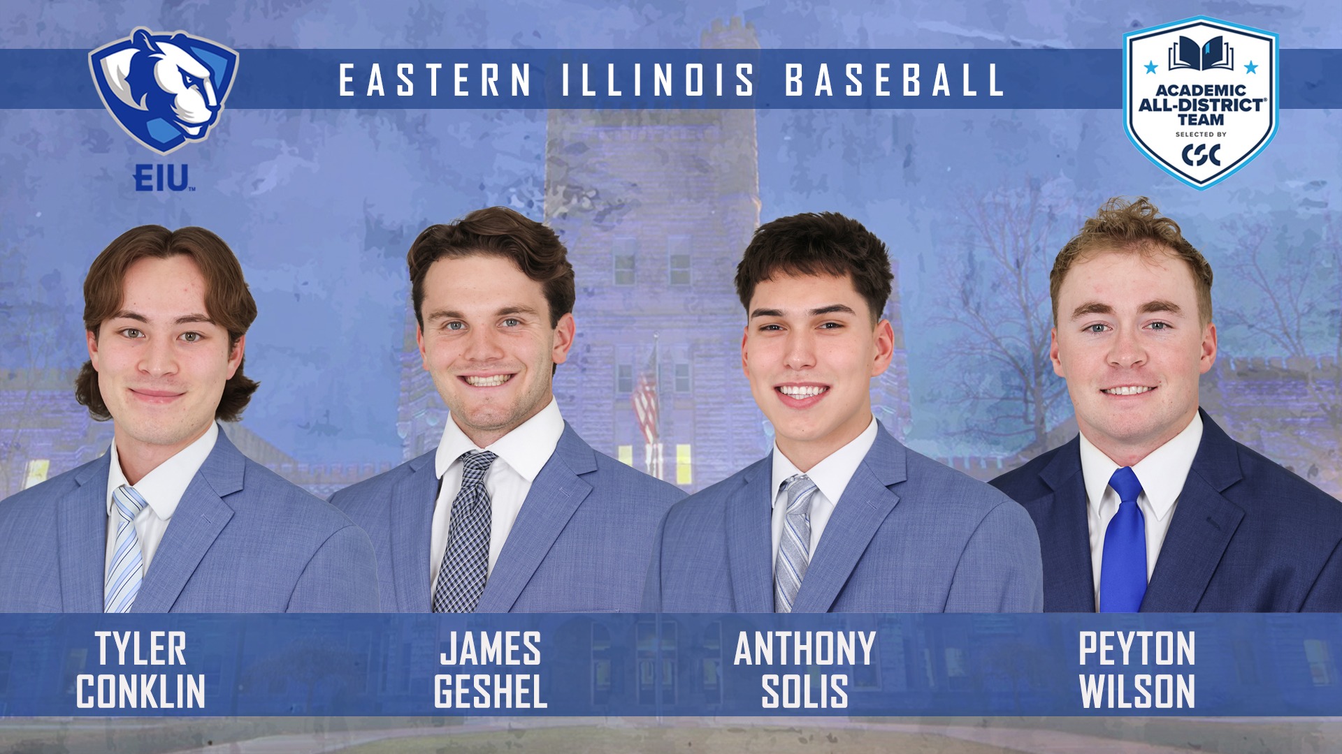 Baseball with four named to Academic All-District Team