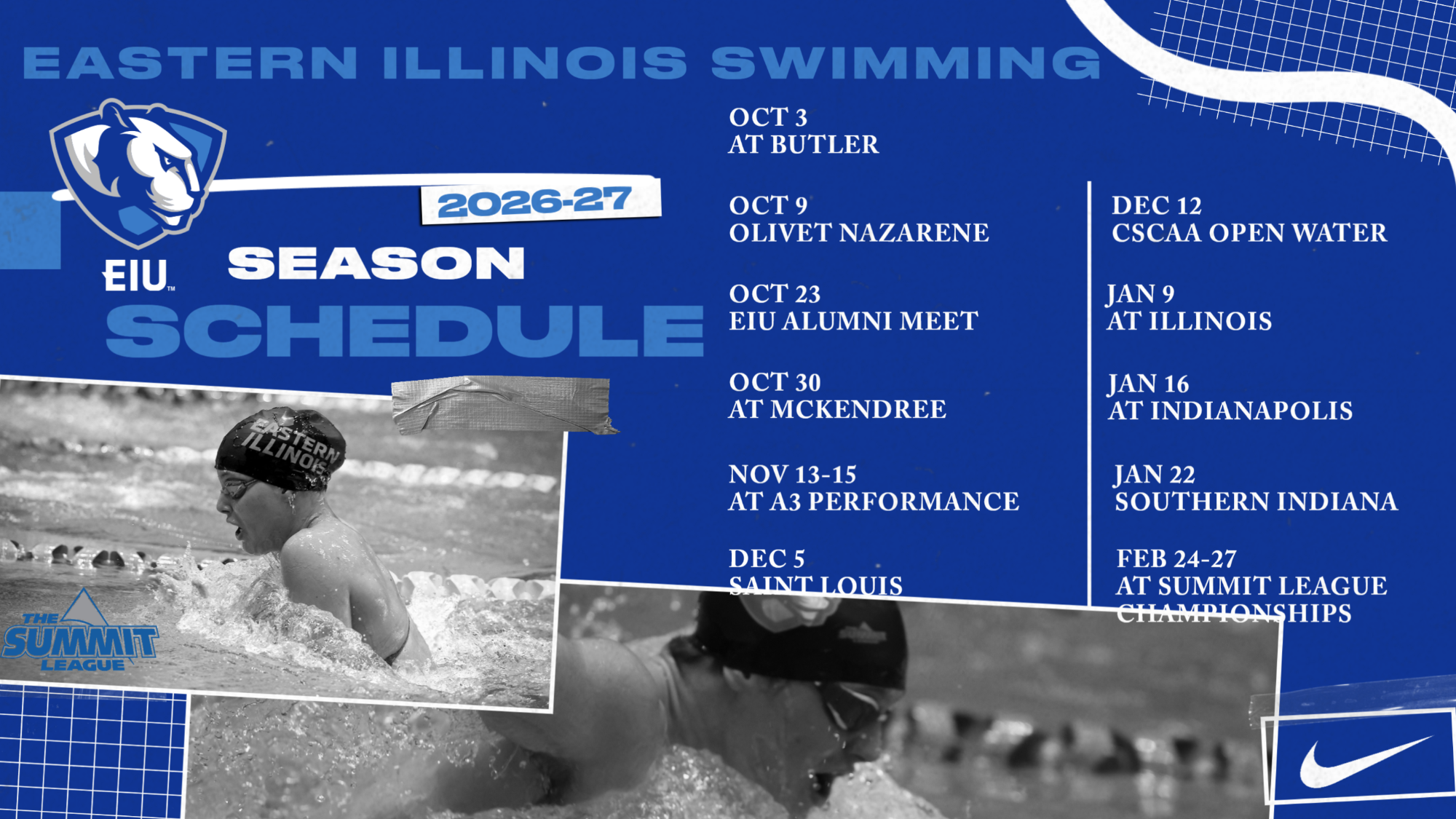 EIU 2026-27 Swim Schedule Updated (new Alumni Meet Date0