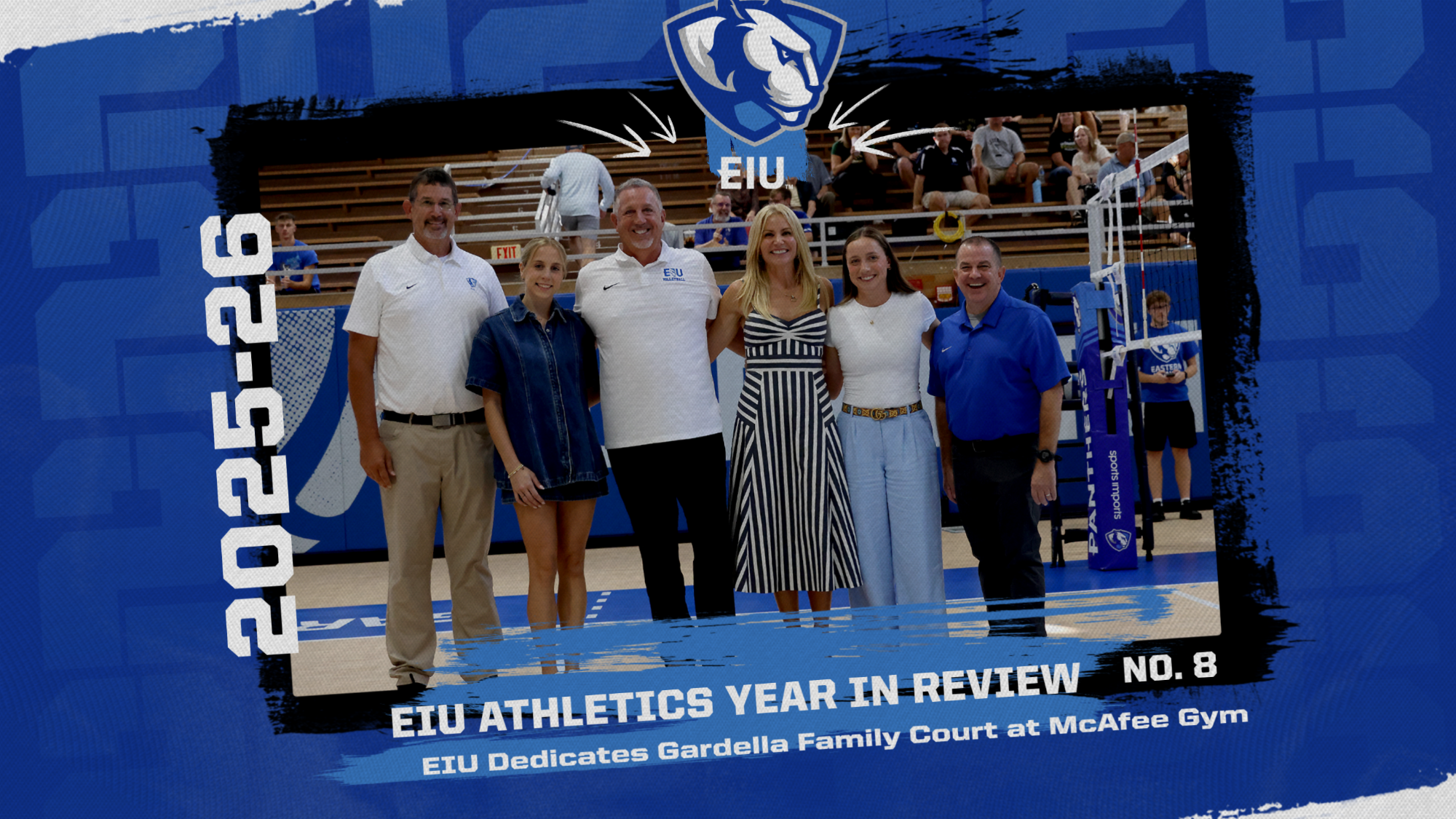 EIU year in review - No. 8 - EIU Dedicates Gardella Family Court at McAfee Gym