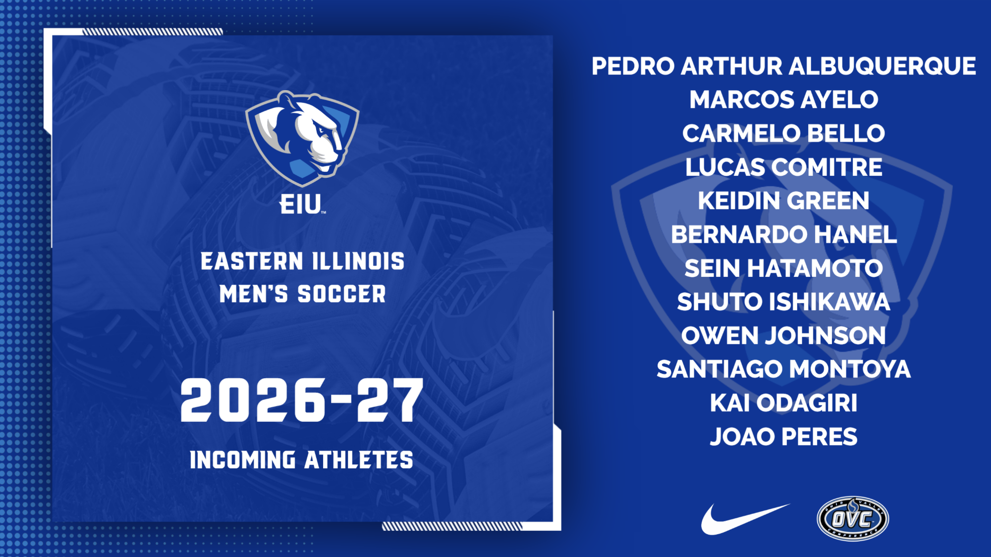 EIU men's soccer welcomes 12 new players for the fall season