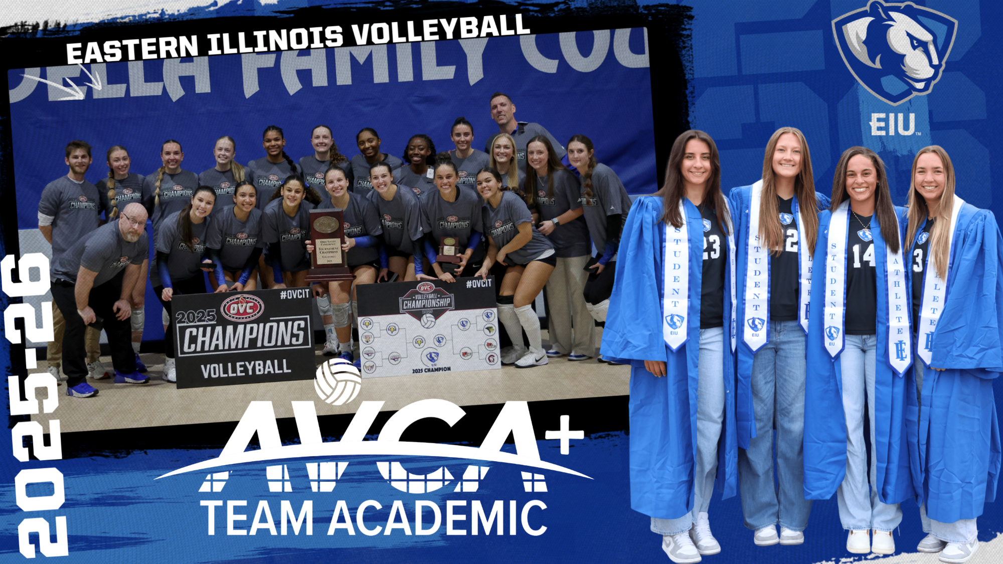 EIU volleyball earns 2025-26 AVCA Team Academic Award