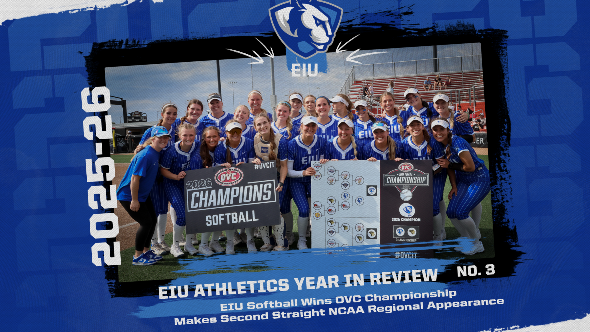 EIU 2025-26 Year In Review No. 3... EIU Softball Wins Third Straight OVC Title
