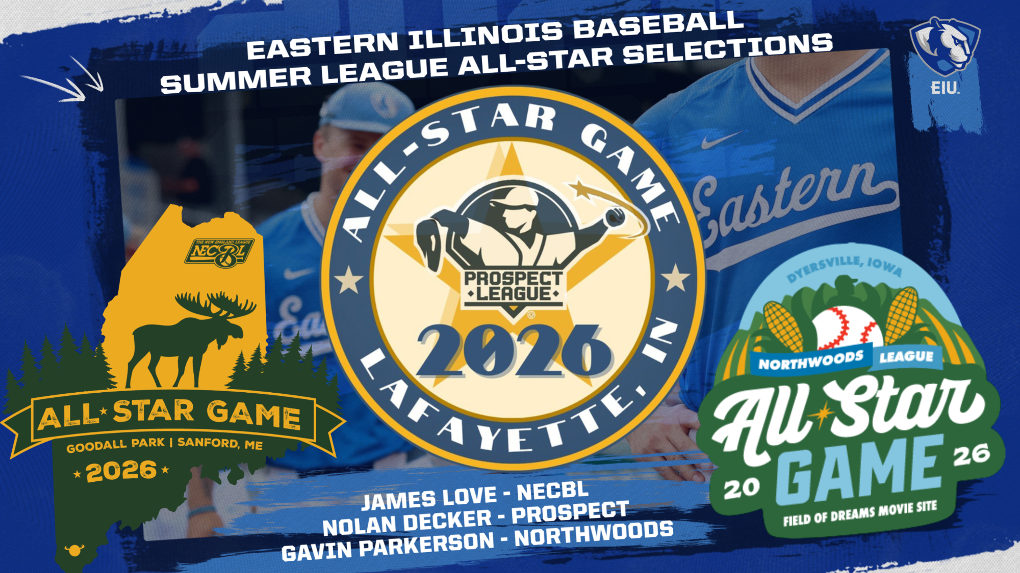 Three EIU Baseball Players Selected to Summer League All-Star teams