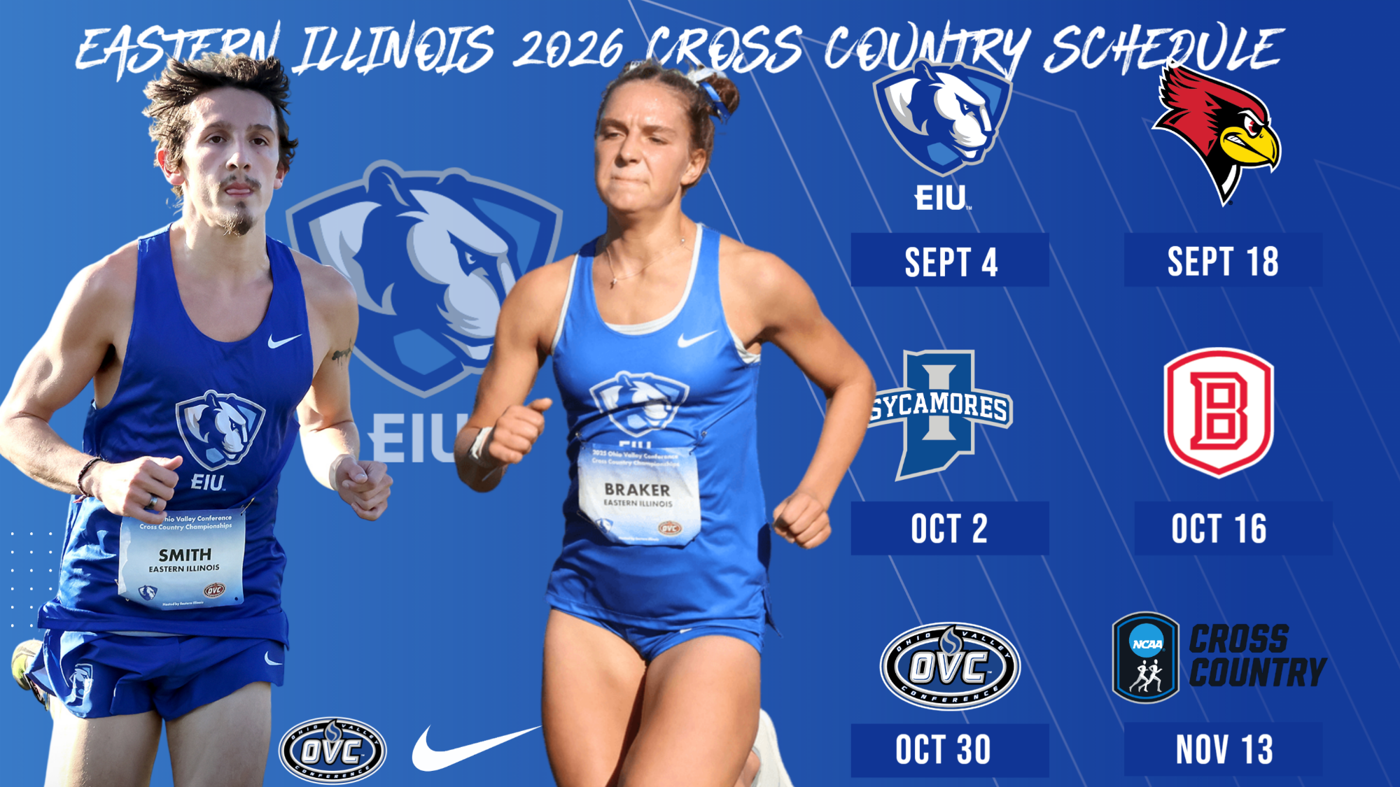 2026 EIU Cross Country Schedule