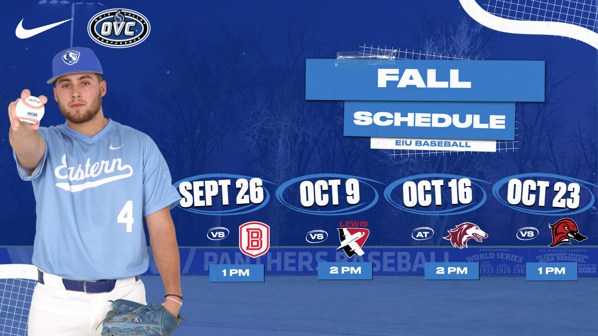 EIU Baseball Fall Schedule