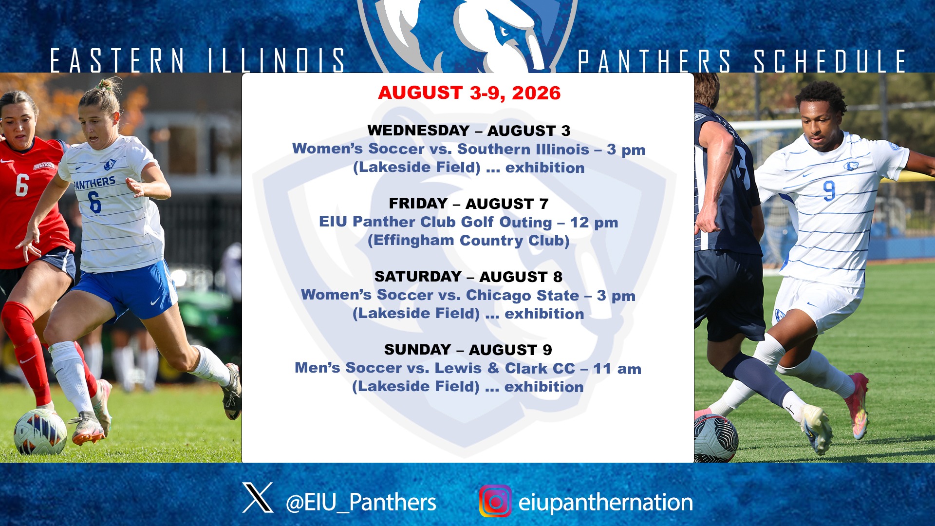This Week IN EIU Athletics - August 3-9, 2026