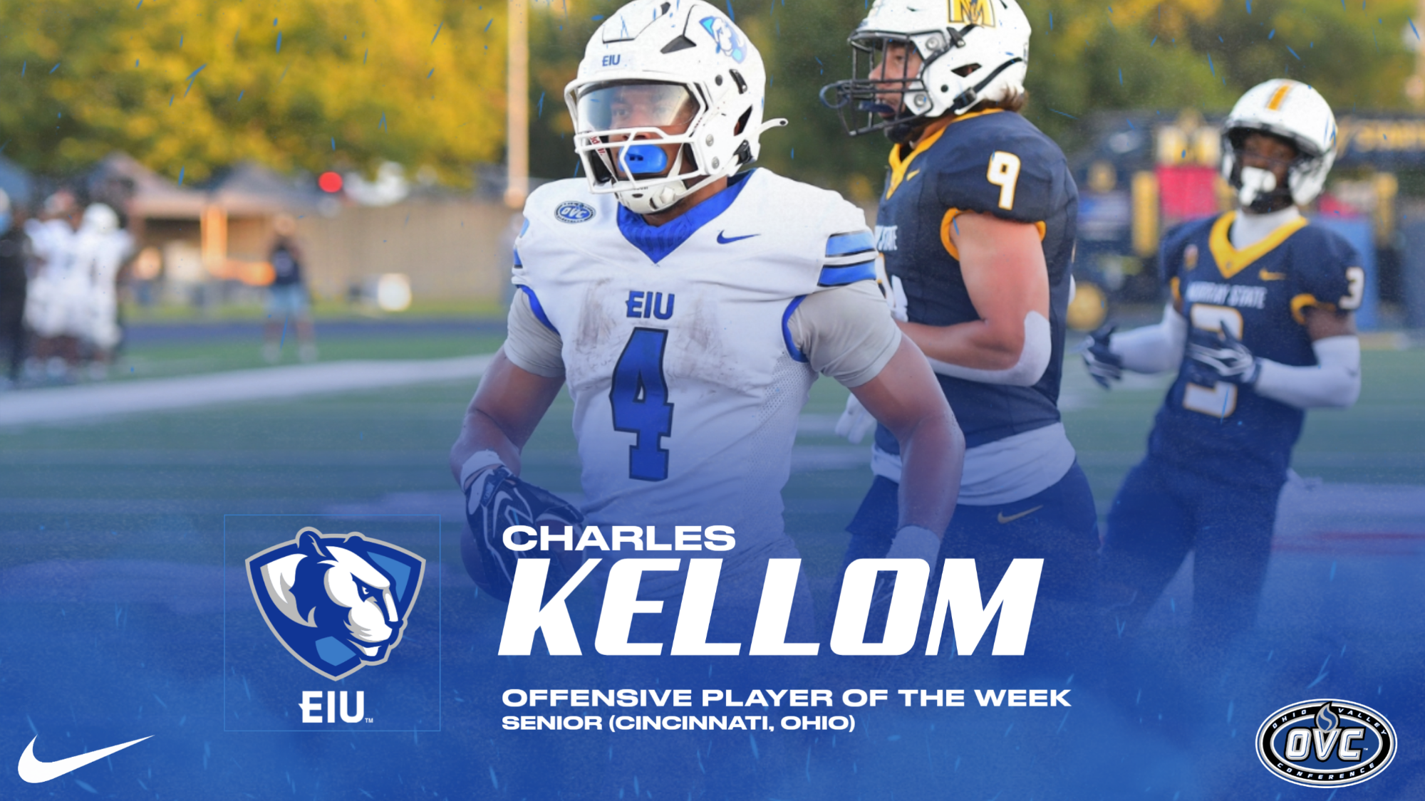 Charles Kellom named OVC Offensive Player of the Week