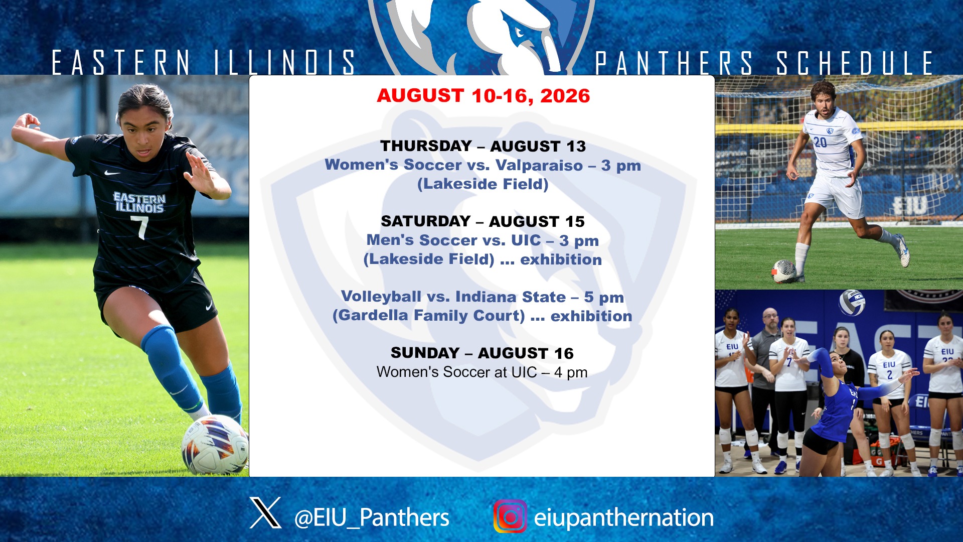 this week in EIU Athletics - August 10-16, 2026
