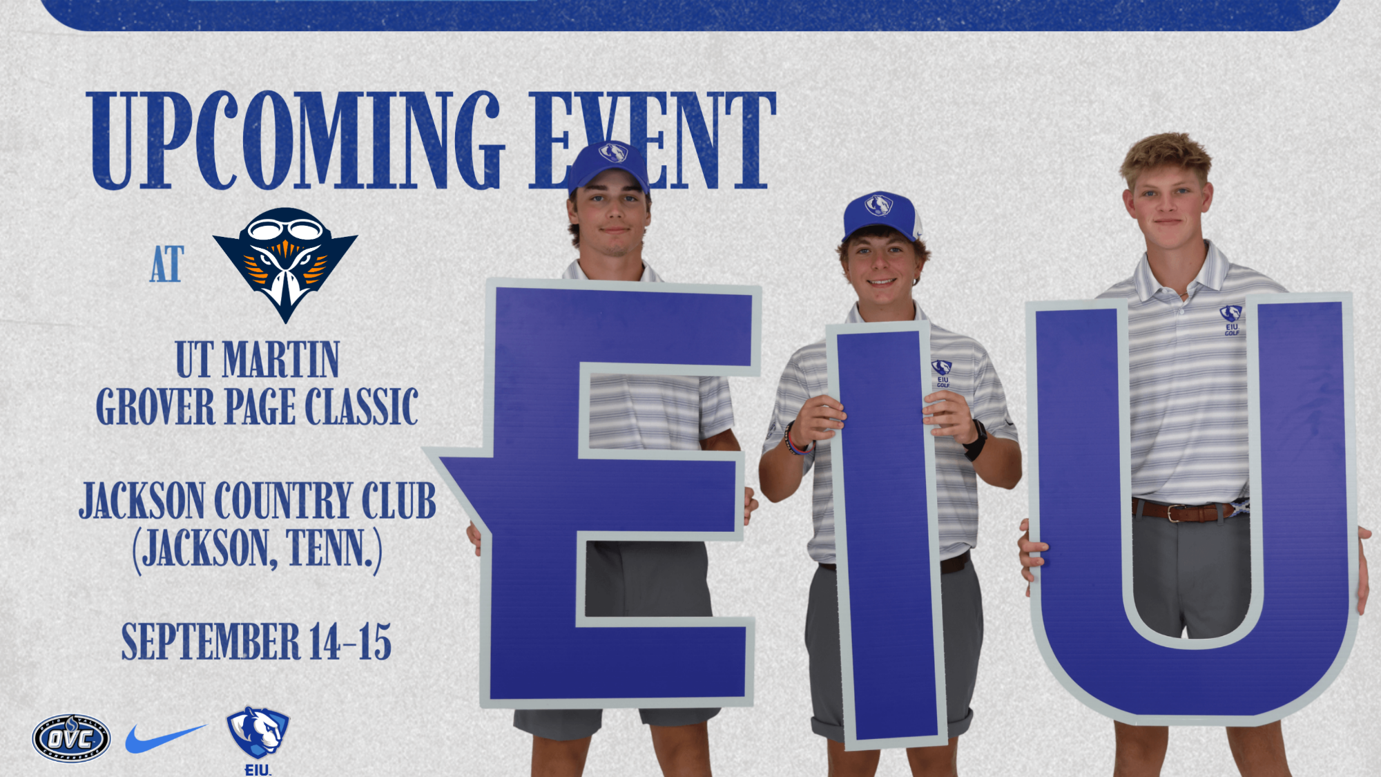 EIU Men's Golf set for UT Martin Grover Page Classic this week