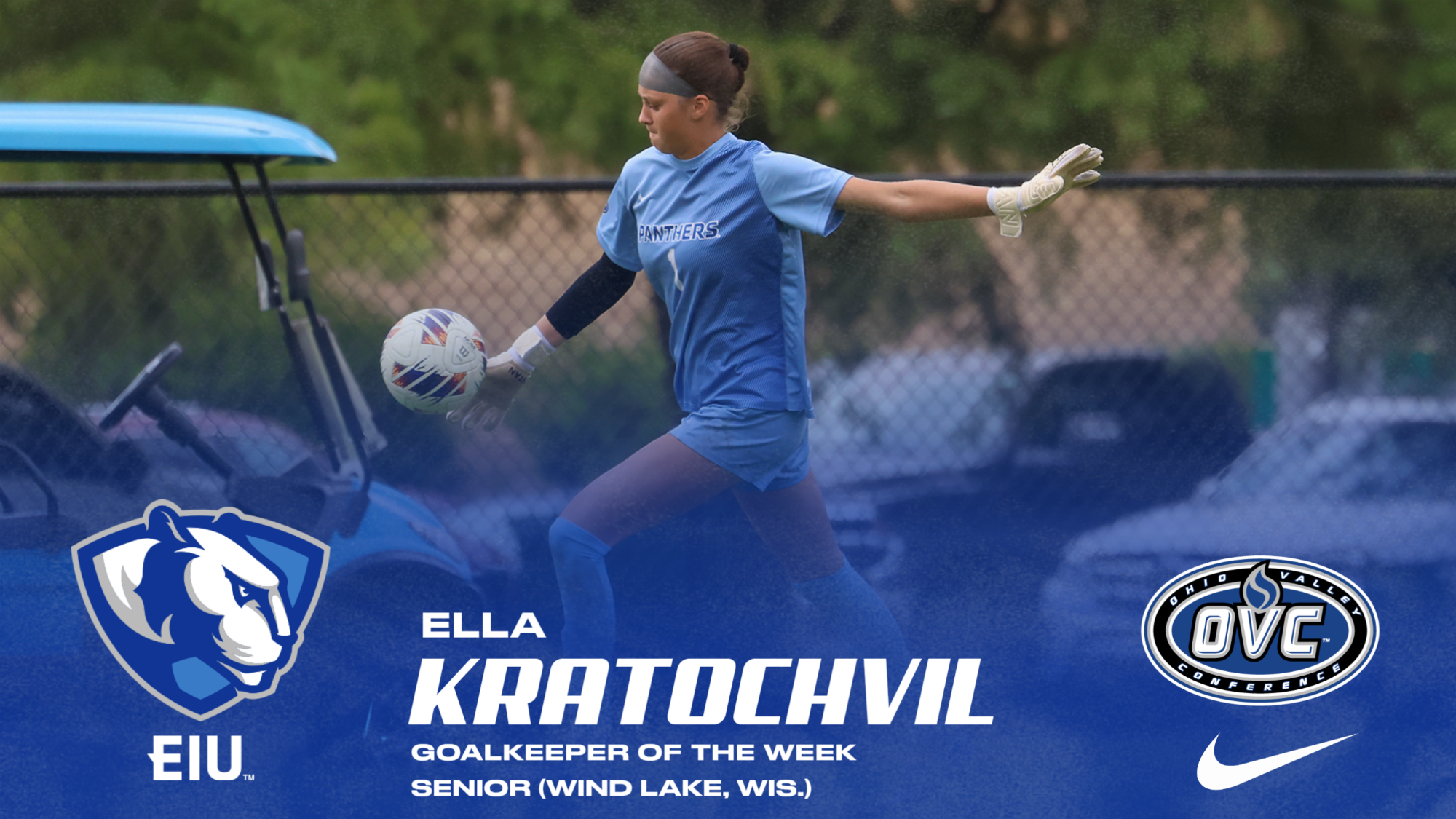 Ella Kratochvil named the OVC Goalkeeper of the Week