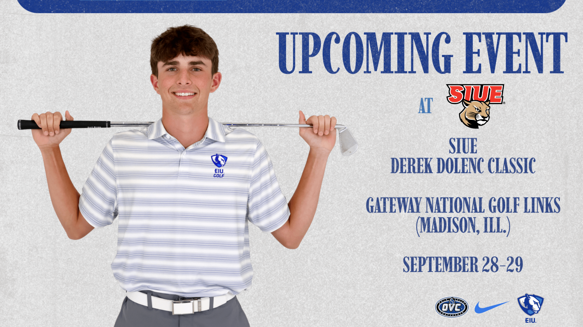 EIU Men's Golf Returns To Action at the SIUE Derek Dolenc Invite