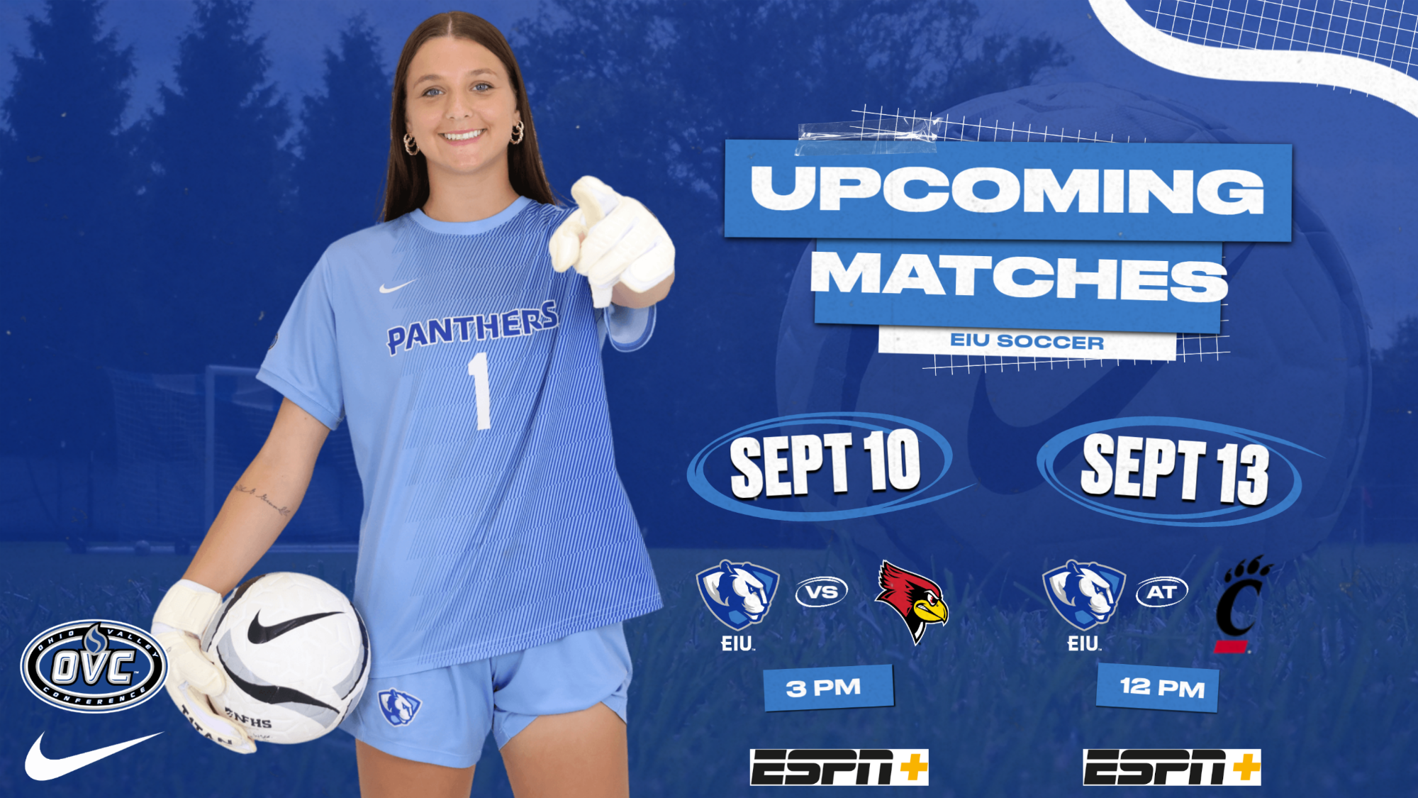Women's soccer hosts Illinois State, visits Cincinnati this week - (Ella Kratochvil pictured)