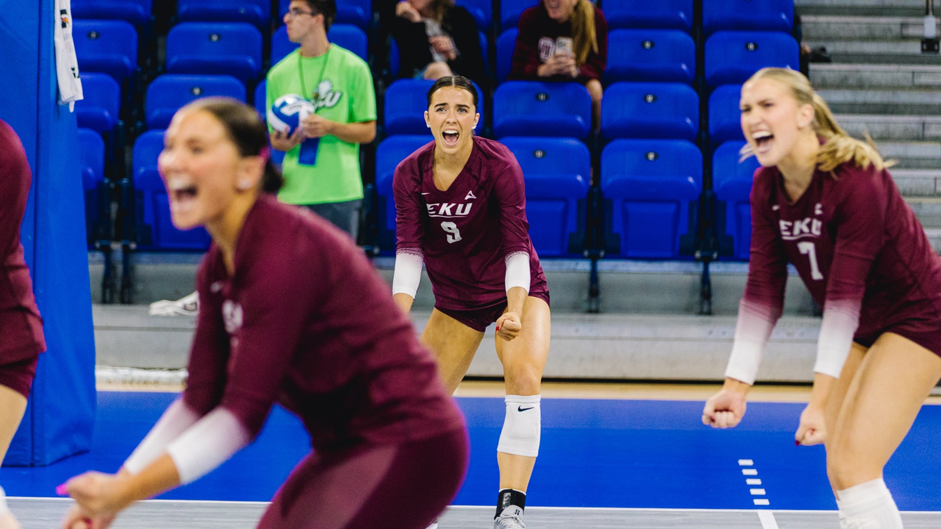AG Hynes celebrates a point against Jacksonville