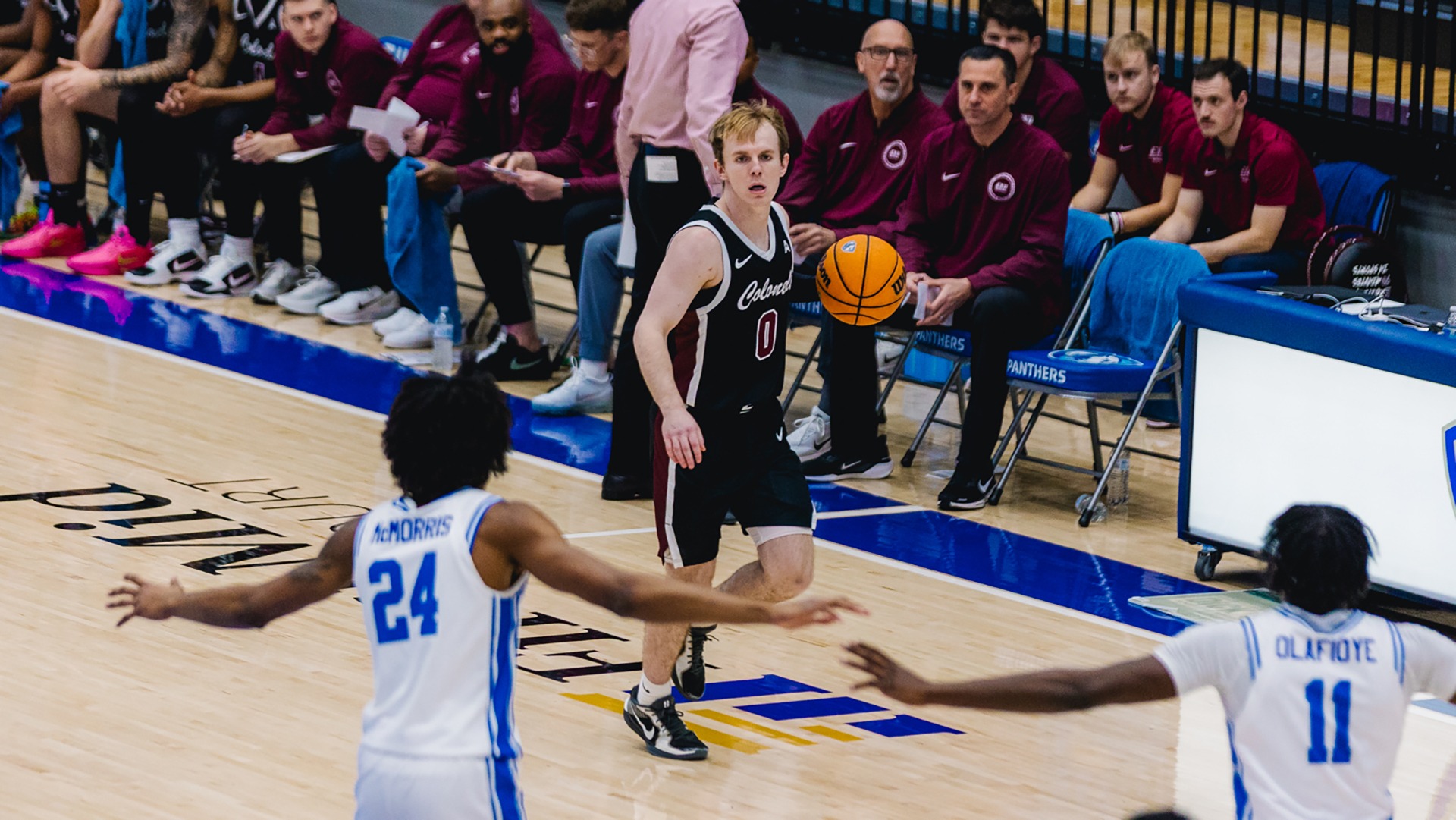 Turner Buttry looks for a shot at Eastern Illinois