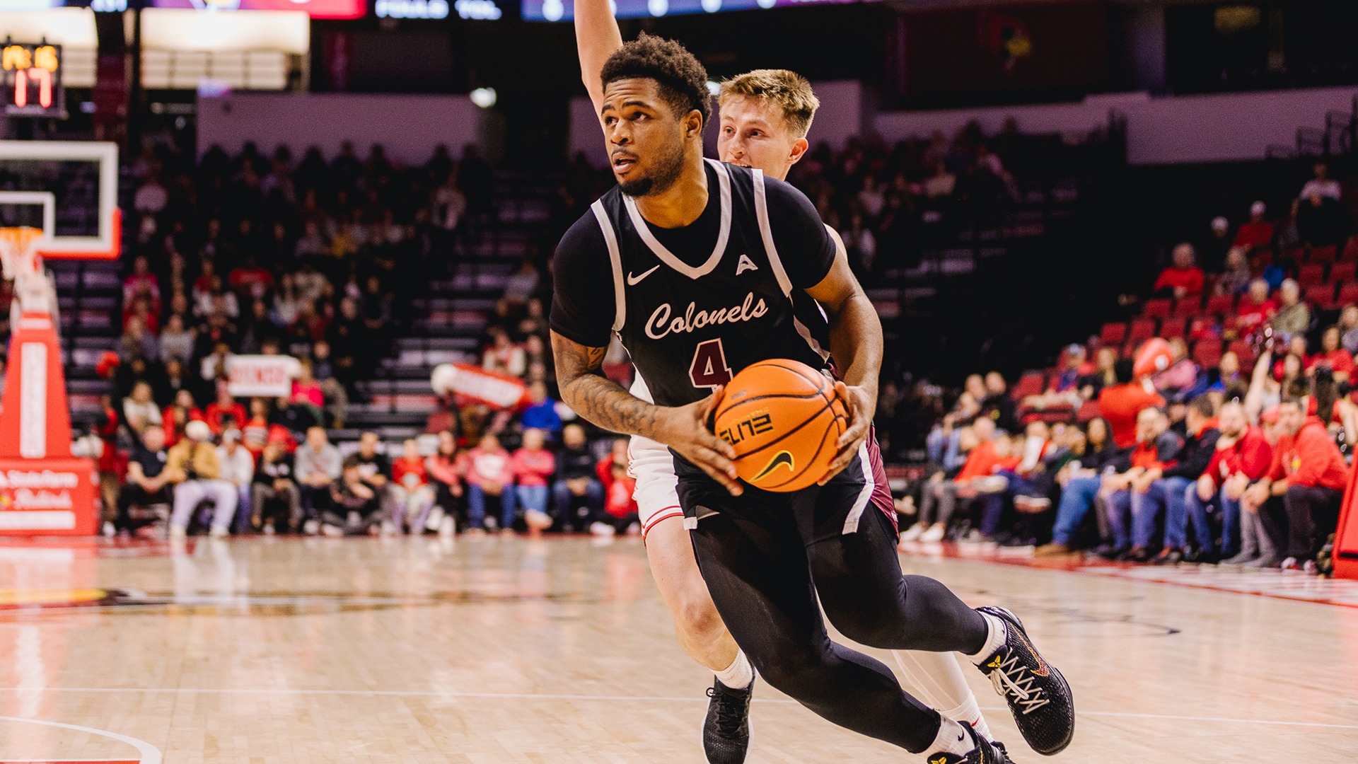 Juan Cranford Jr. drives to the basket against Illinois State