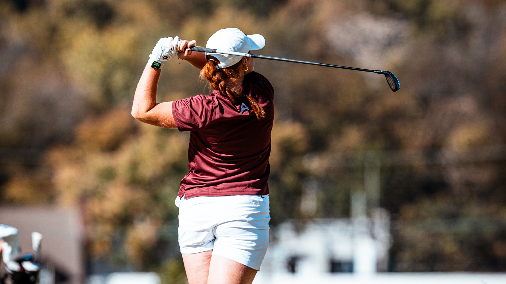 Karra Tucker off the tee