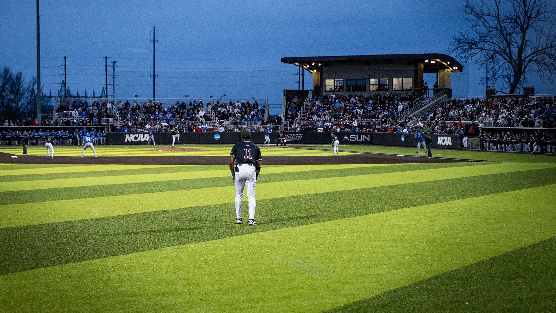 Earle Combs Stadium under the lights when the Colonels play Kentucky