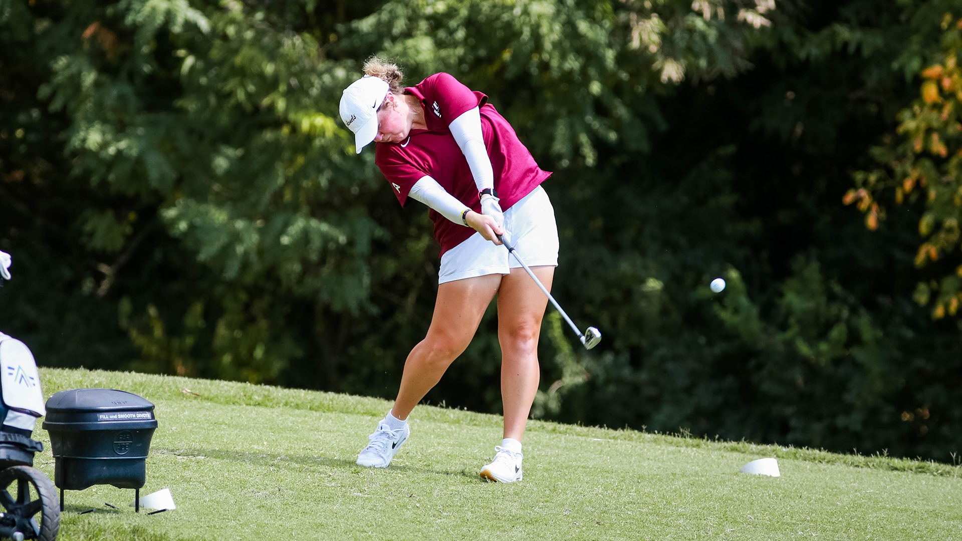 Lanie Campbell teeing off