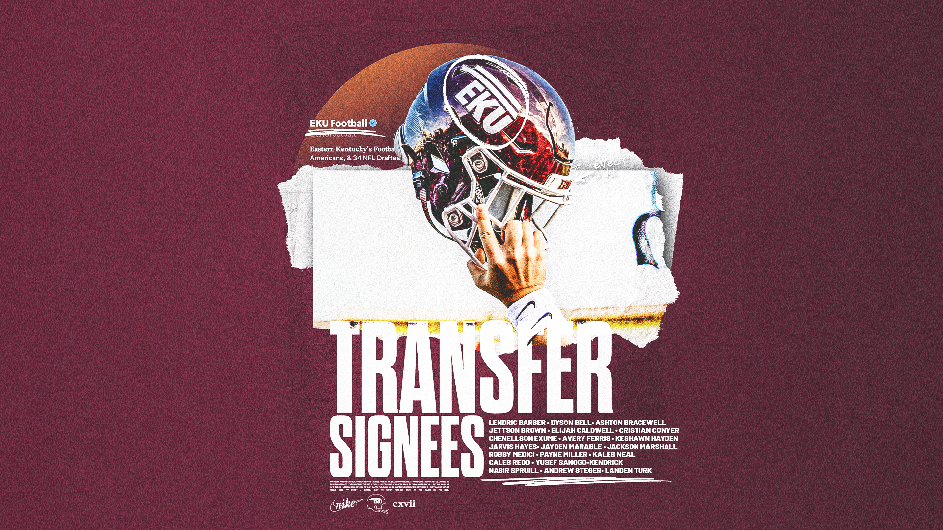 2026 Football Signee Graphic