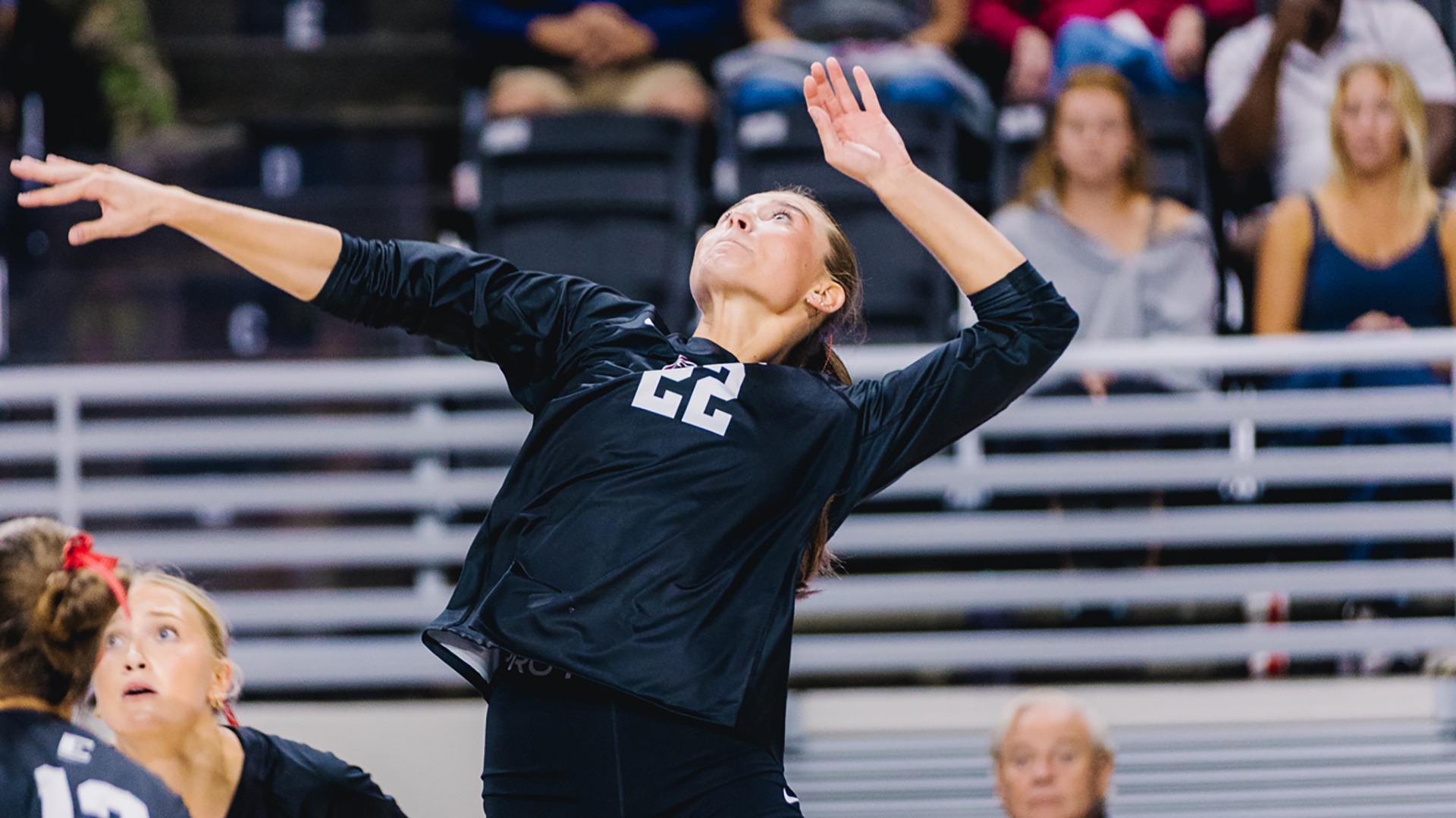 Emma Closurdo prepares to hit the ball against Appalachian State