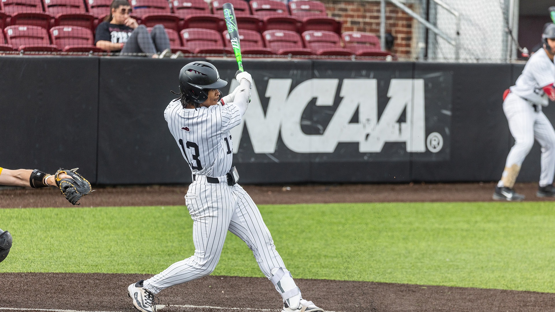Jay Douglas swings at a pitch against Northern Kentucky