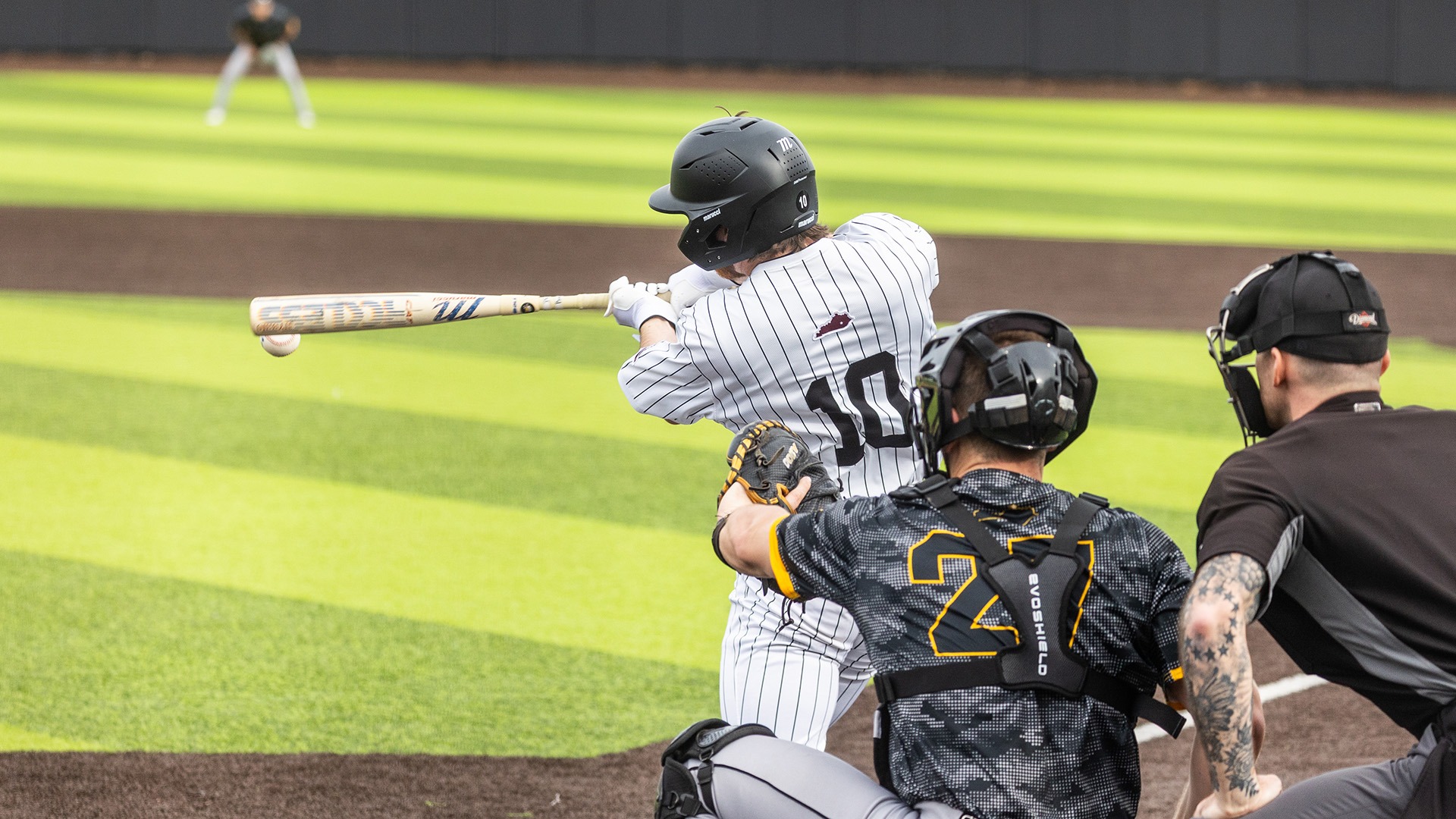 Dylan Littlefield swings at a pitch against Northern Kentucky