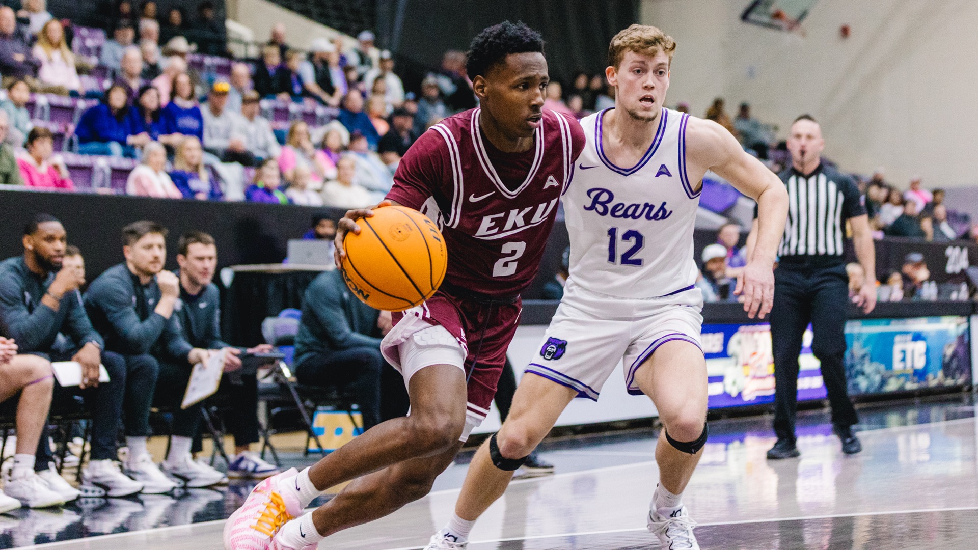 Tyler Jackson drives against Central Arkansas