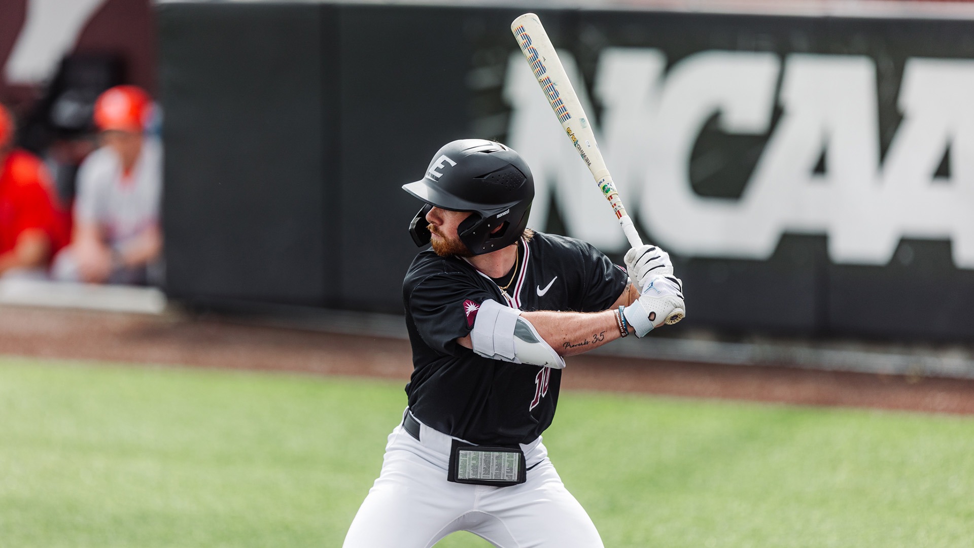 Dylan Littlefield waits for a pitch against Illinois State