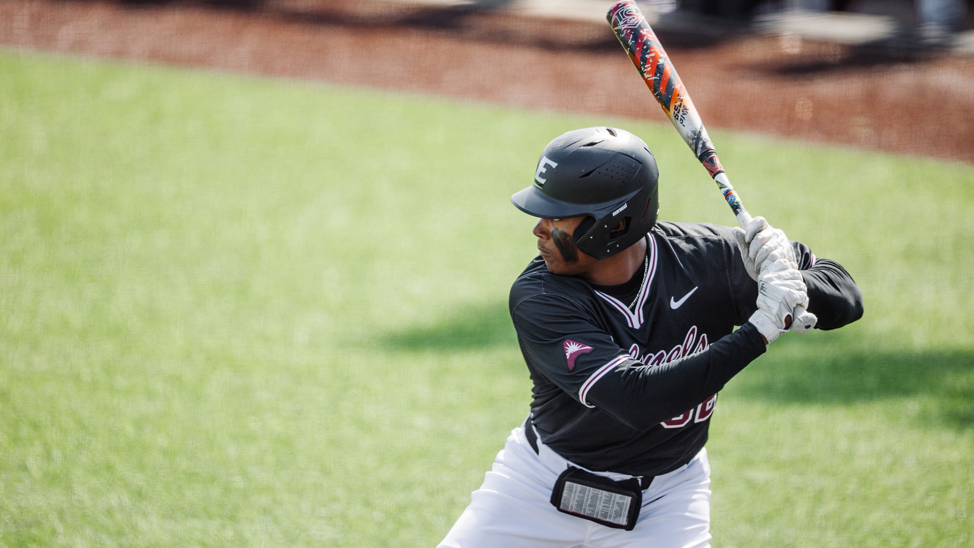 Khaleel Pratt waits for a pitch against Central Arkansas
