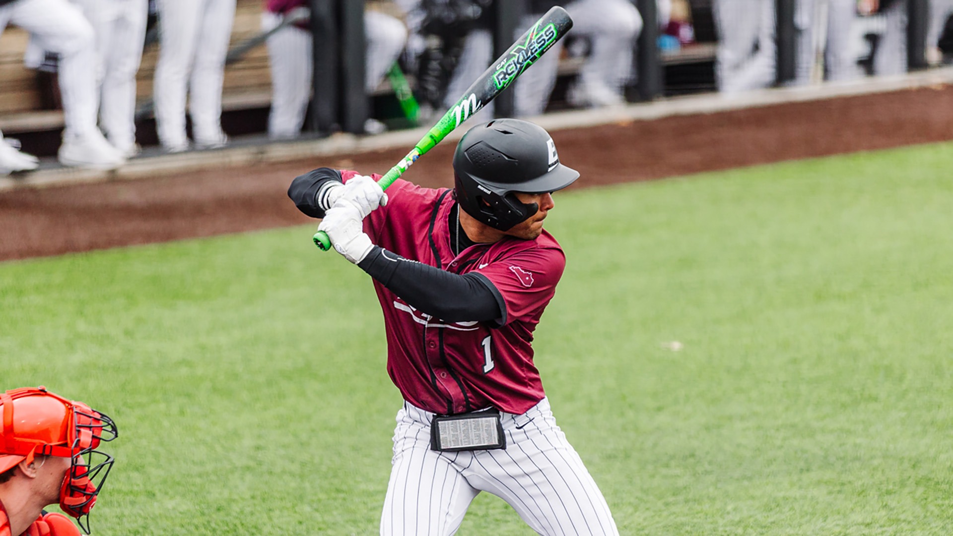 Pedro Moreno waits for a pitch against Illinois State