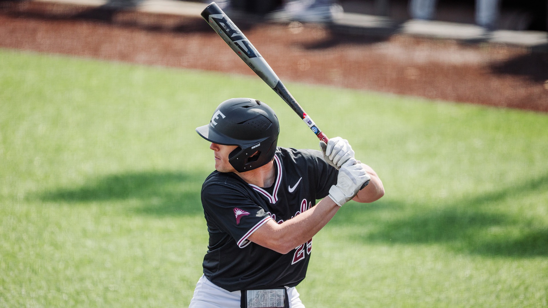 Jackson Cauthron waits for a pitch against Central Arkansas