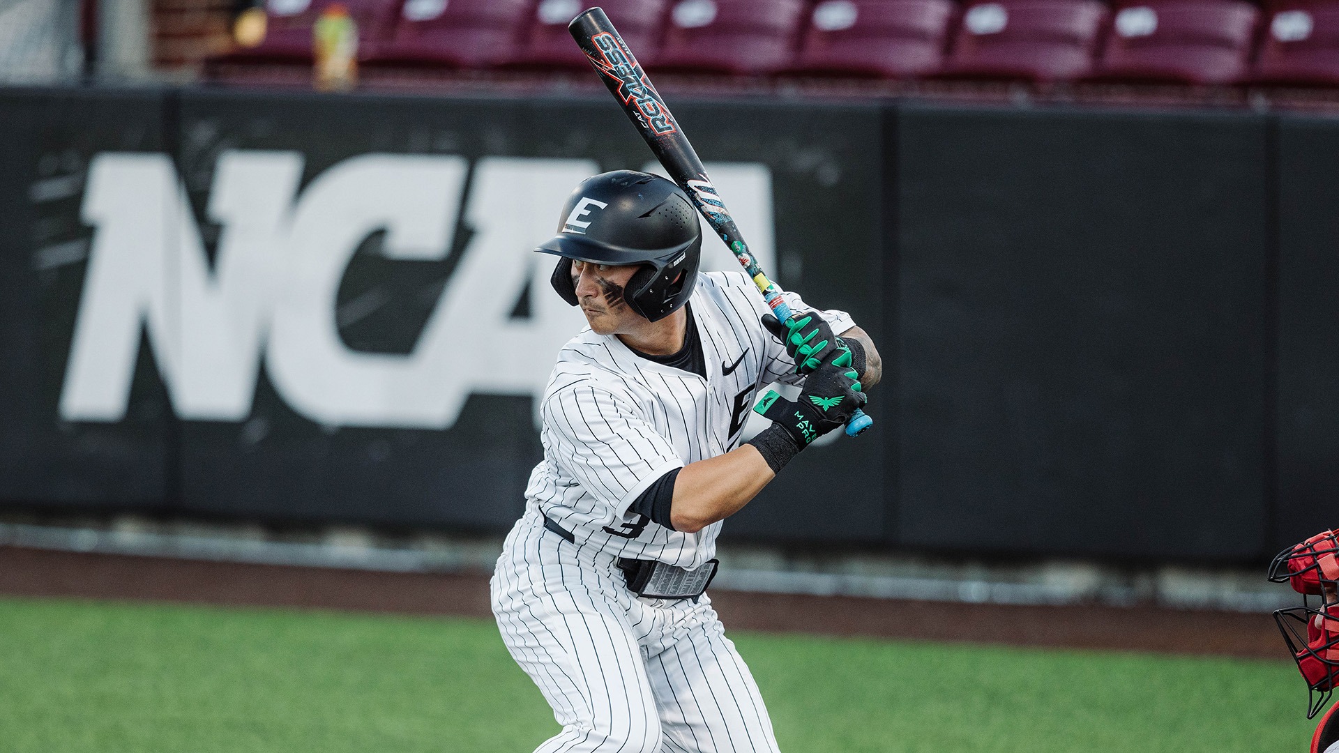 Kobe Benson waits for a pitch against Illinois State